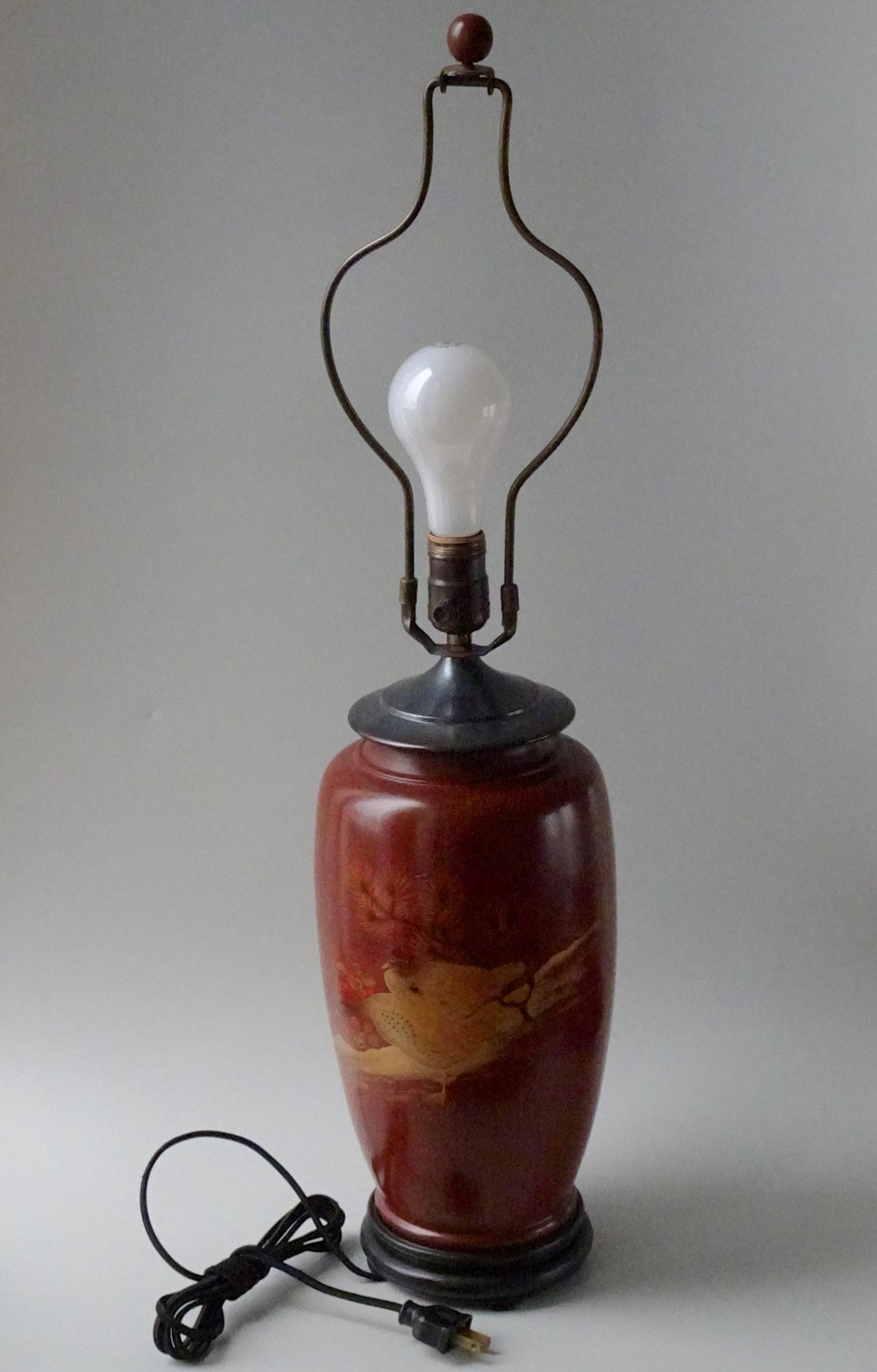 Vintage Japanese Oriental Style Gold Geese Painted (1 of 10)