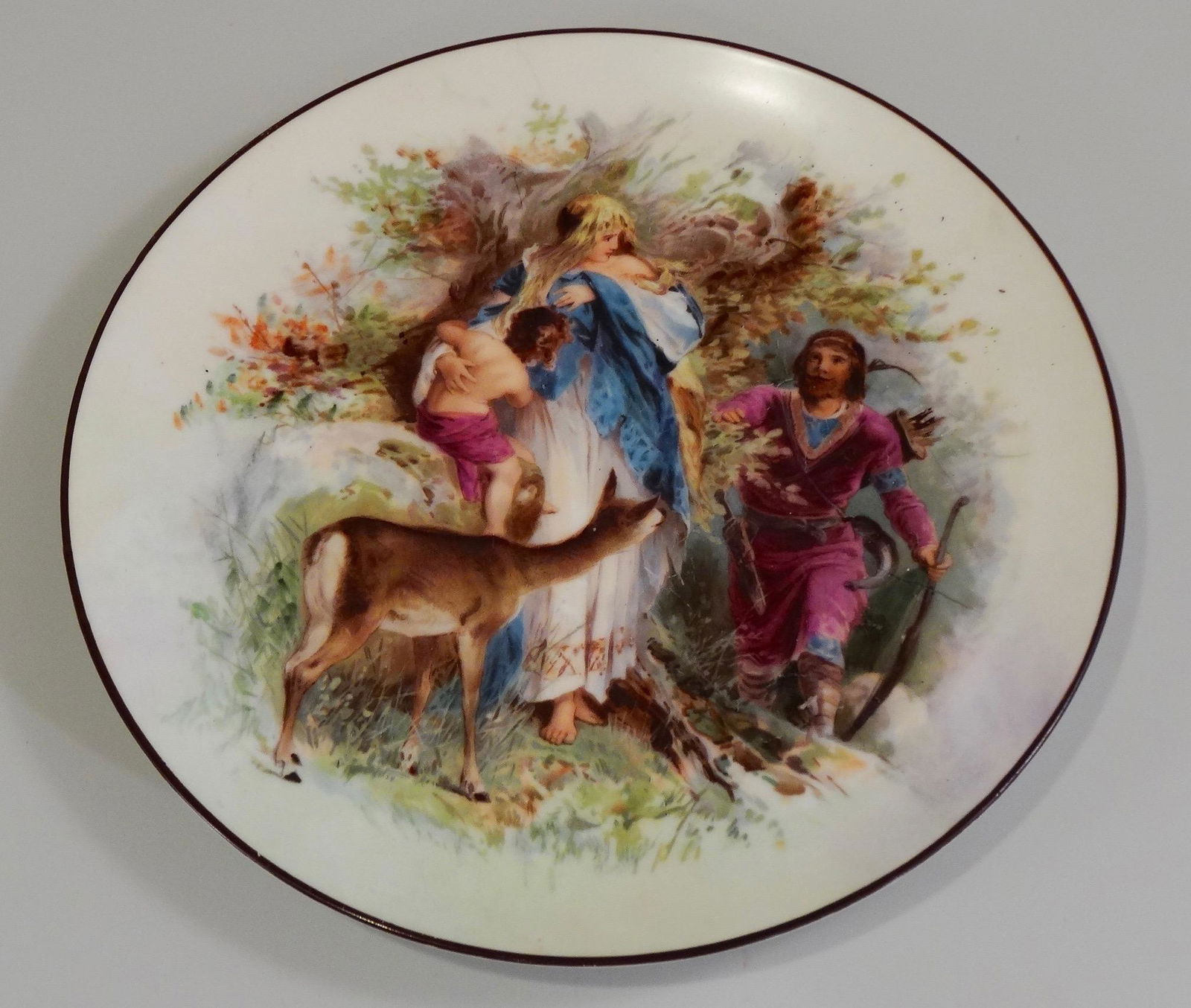 Renaissance Revival Vienna Austria Porcelain Plate (1 of 3)