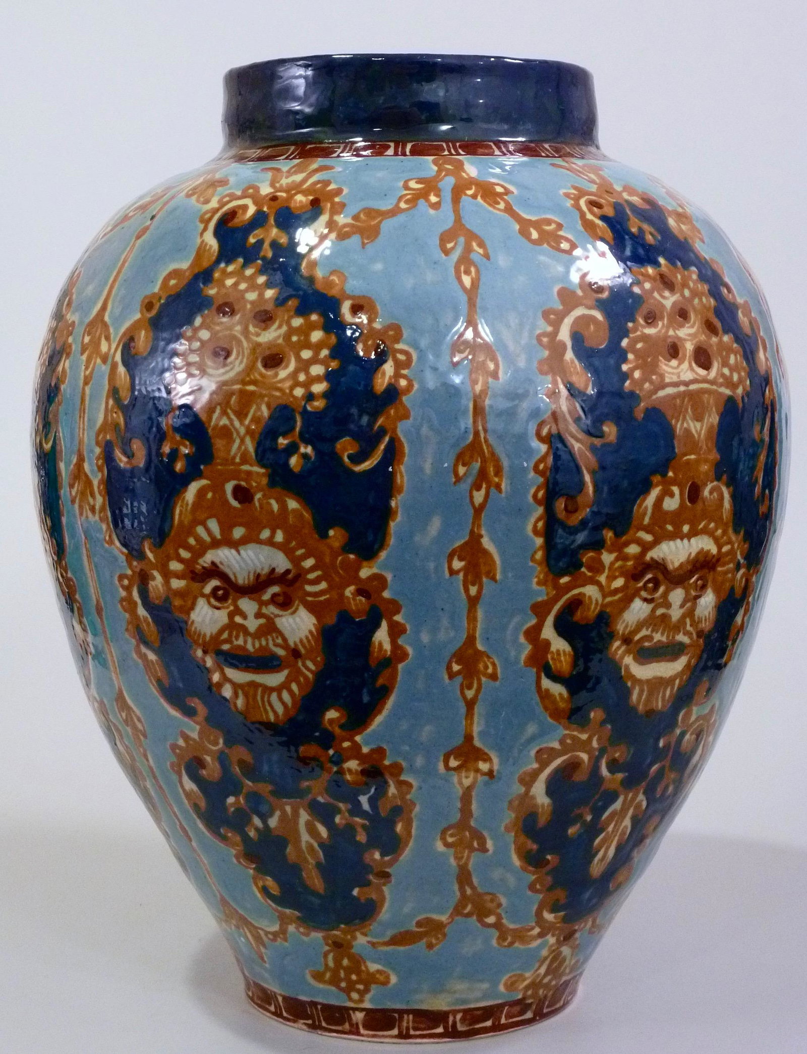 Antique Art Deco Jugedstil Art Pottery Hand Painted (1 of 8)