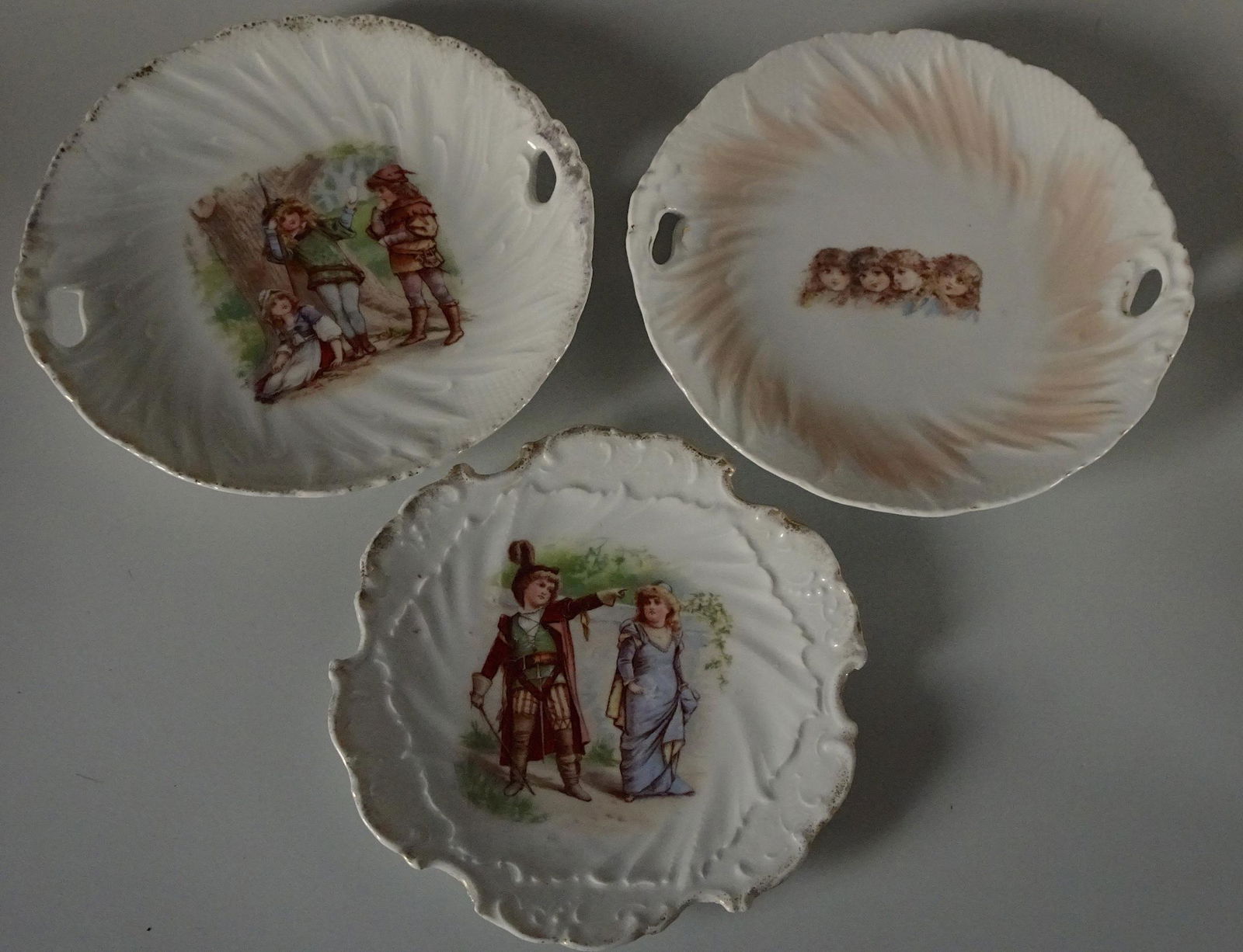 Antique German Children Renaissance Romantic Plate Lot (1 of 9)