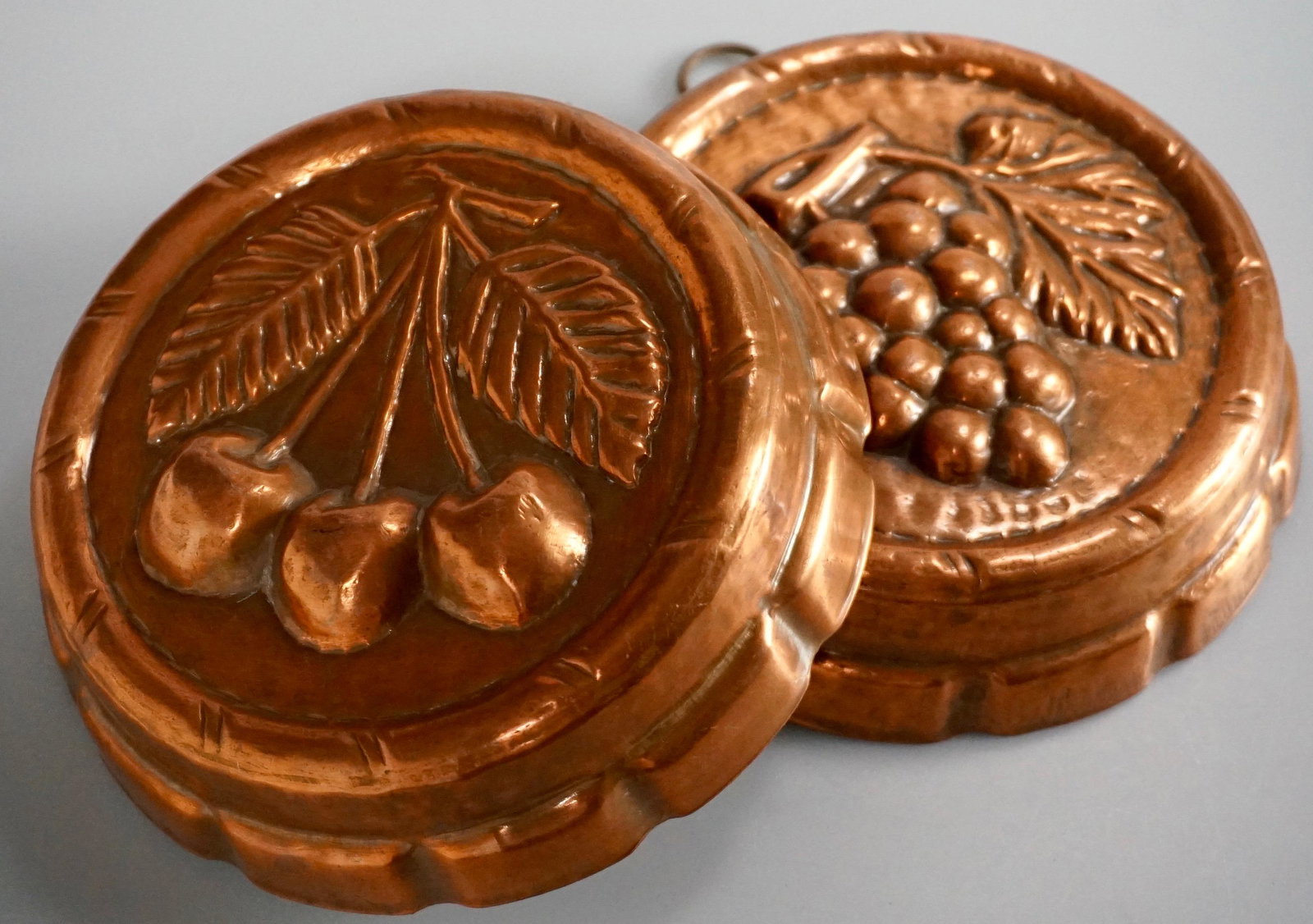 Copper Fruit Baking Molds Cherry Grapes Kitchen Art (1 of 4)