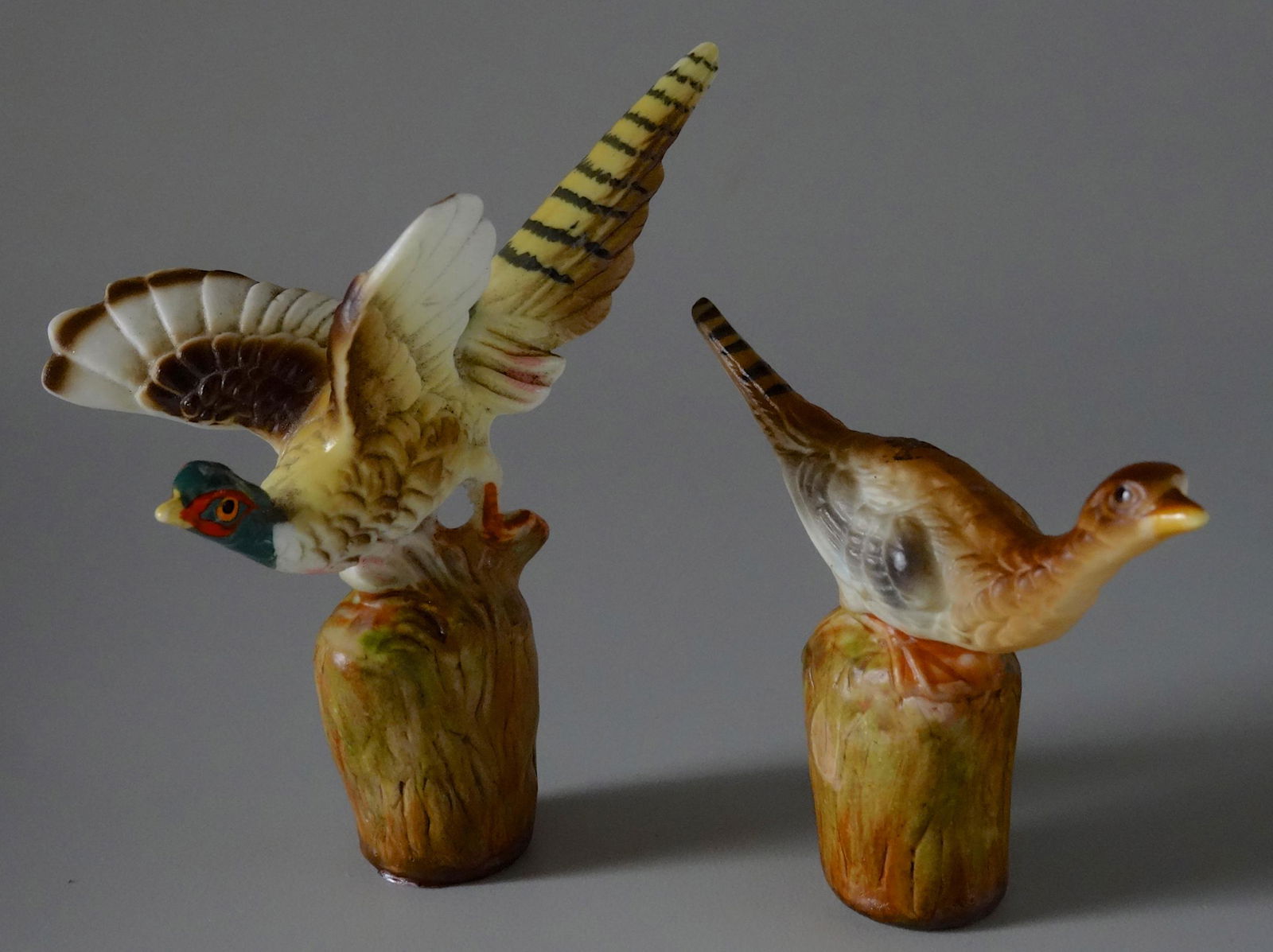 Vintage Porcelain Game Birds Pheasants Lamp Shade (1 of 8)