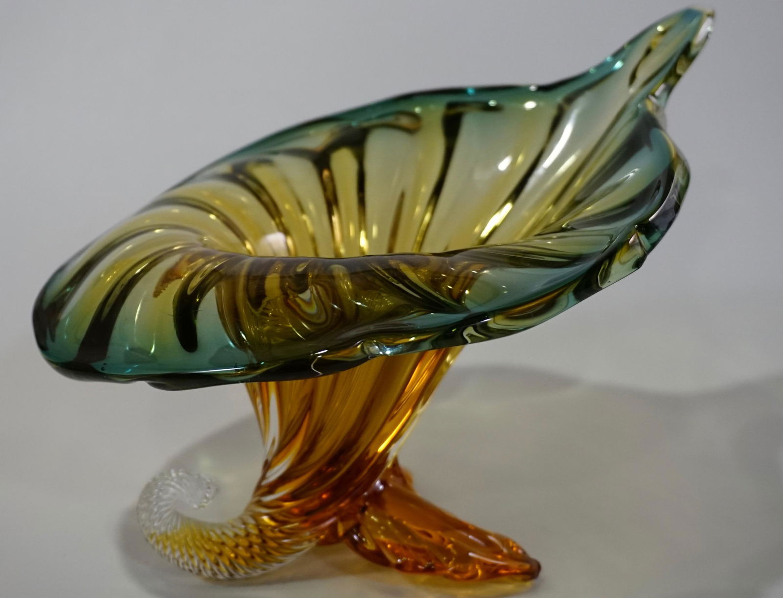 Venetian Mid Century Jack in a Pupil Murano Glass Vase (1 of 10)