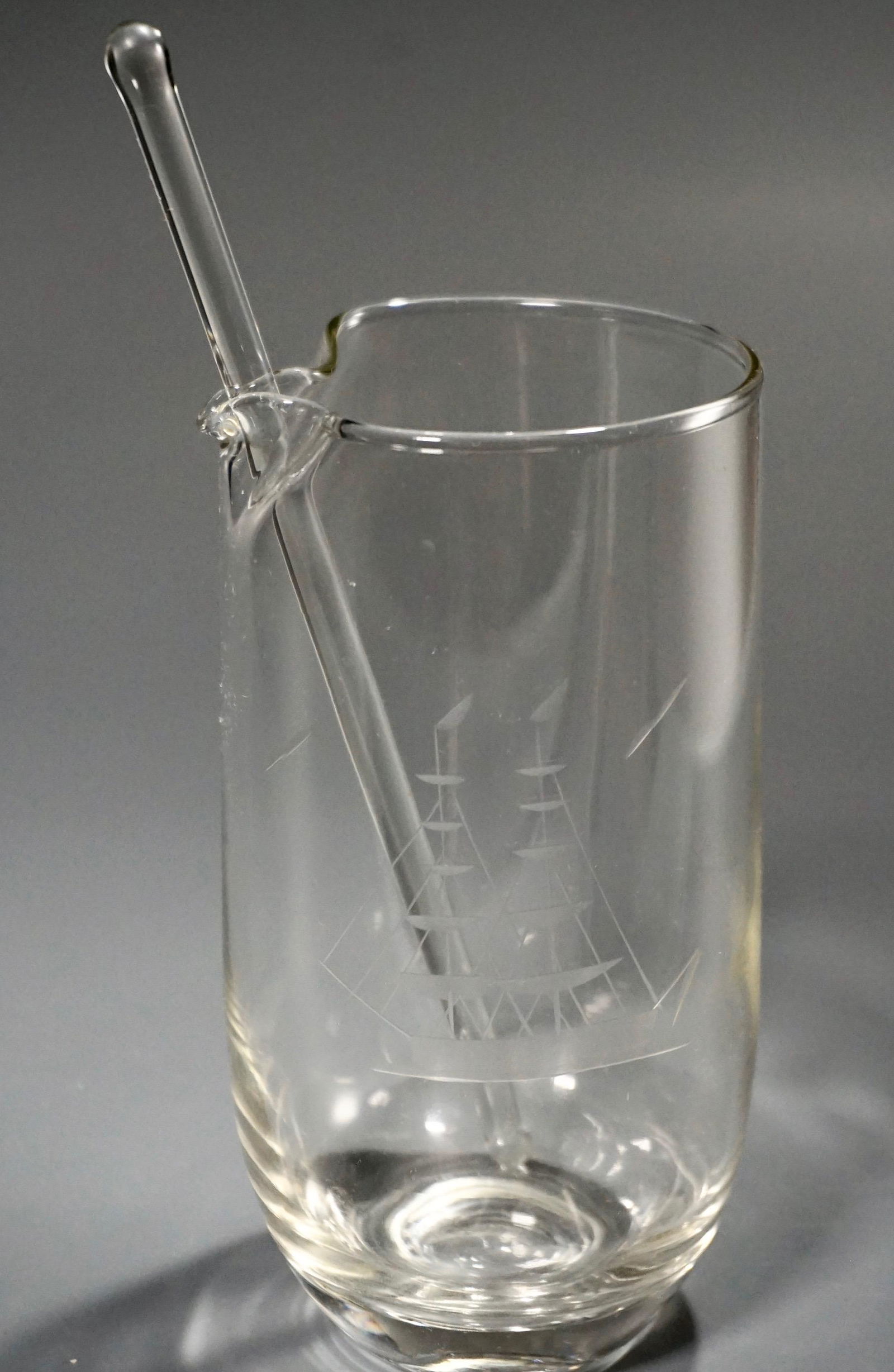 Nautical Theme Barware Mixing Decanter Carafe 2-p Set (1 of 3)