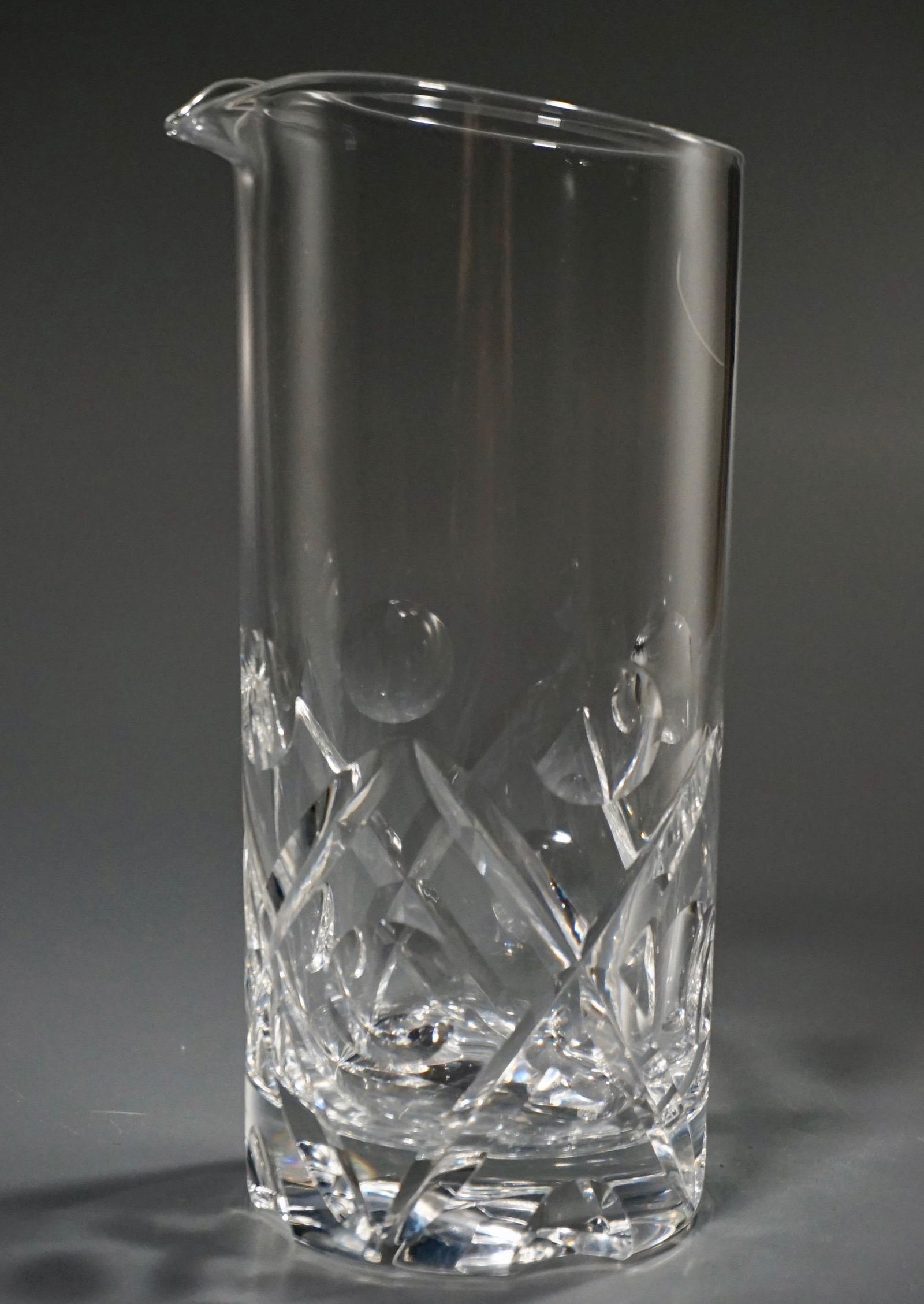 Lead Crystal Carafe Mixing Decanter Vintage Barware (1 of 5)