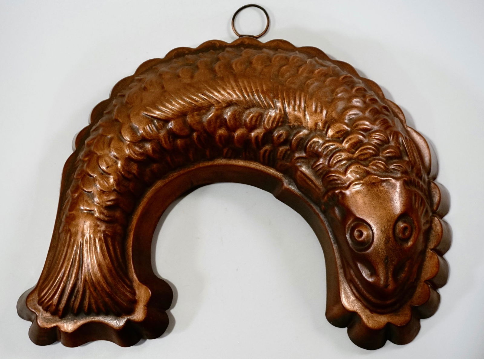 Fish Mold Plaque Kitchen Decor Verde Patina Finish (1 of 6)