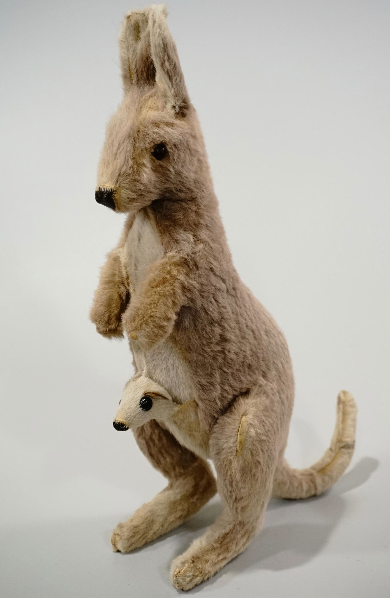 Vintage Kangaroo Fur Figurine Australian Stuffed Toy (1 of 9)