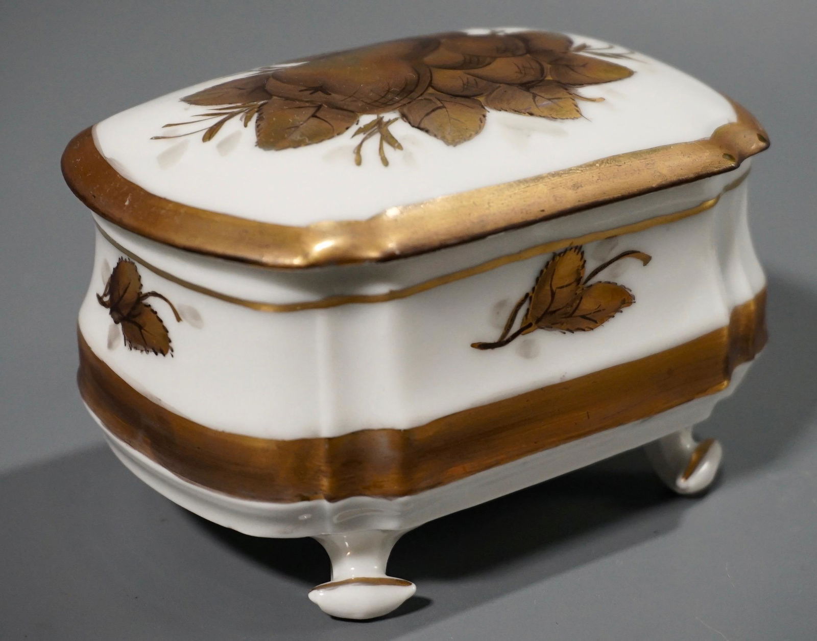 French Limoges Porcelain Vanity Hand Painted Trinket (1 of 7)