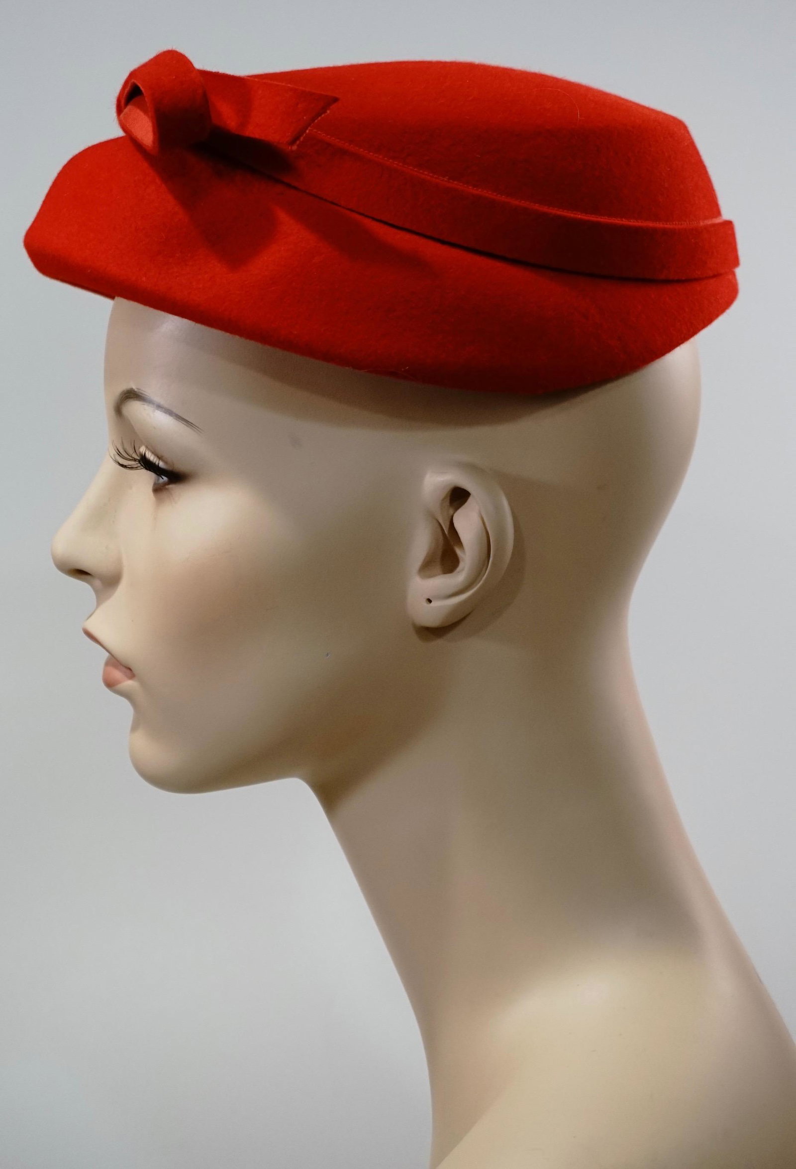 Famous Barr Co Red Vintage Hat (1 of 7)