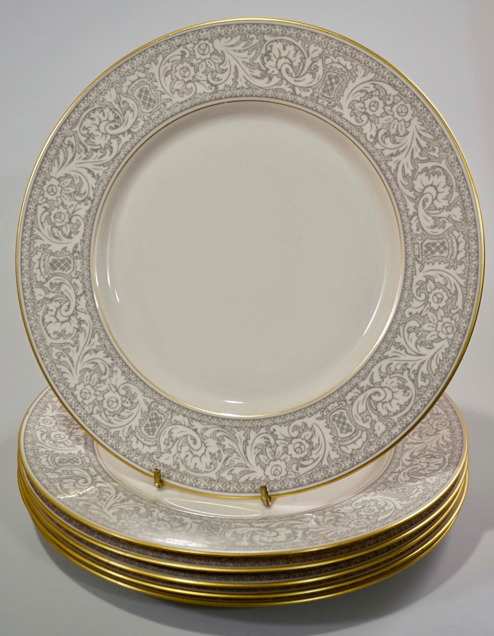 Grey Renaissance Franciscan Porcelain Dinner Plate Lot (1 of 3)