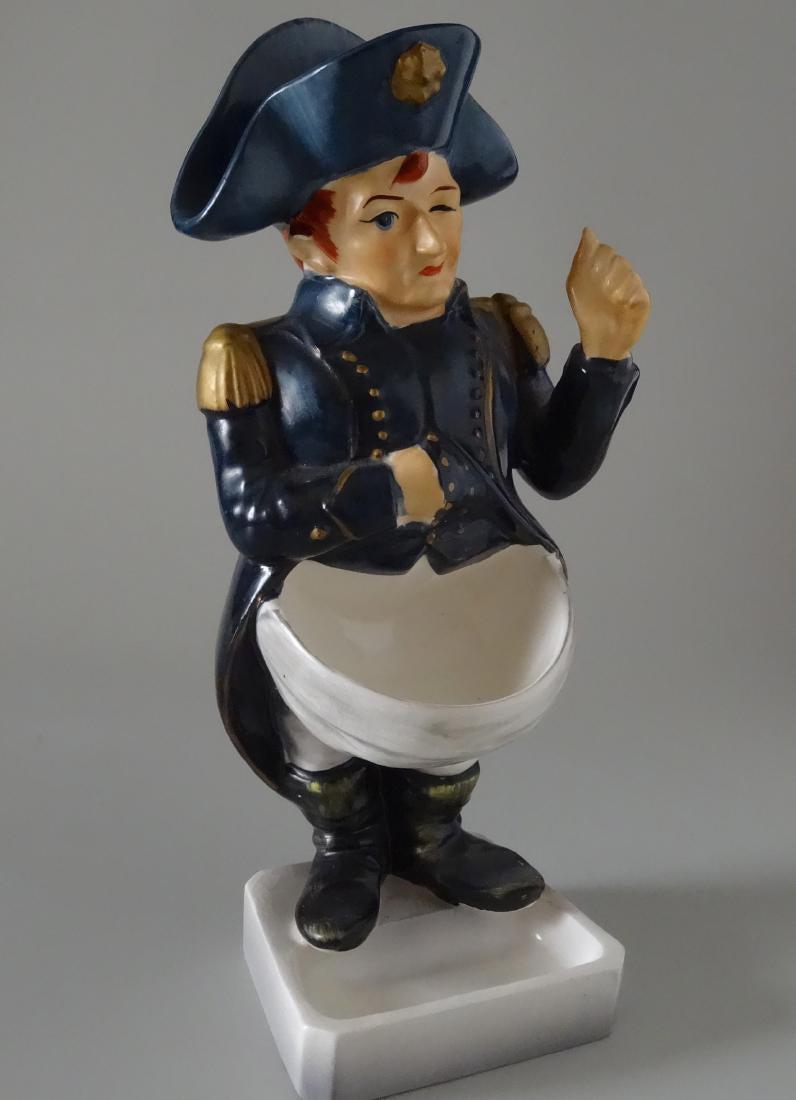Vintage Napoleon Figurine Desk Stand Pen Holder Spooner (1 of 7)