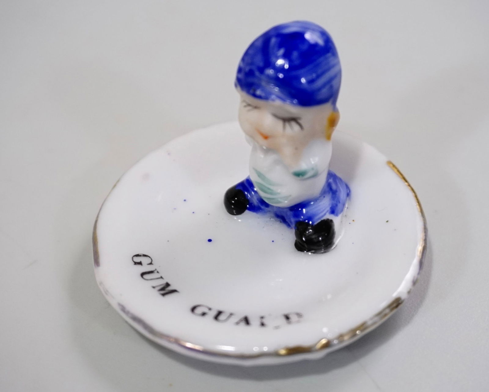 Vintage Gum Guard Holder Figural Plate c1930 (1 of 5)