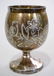 Victorian Quadruple Plate Goblet Carved Bird