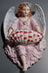 Bisque Porcelain Angel Font Large Wall Sconce - 3