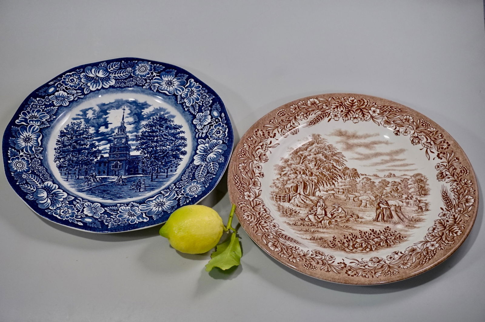 Liberty Blue Ironstone Staffordshire Independence Hall (1 of 5)