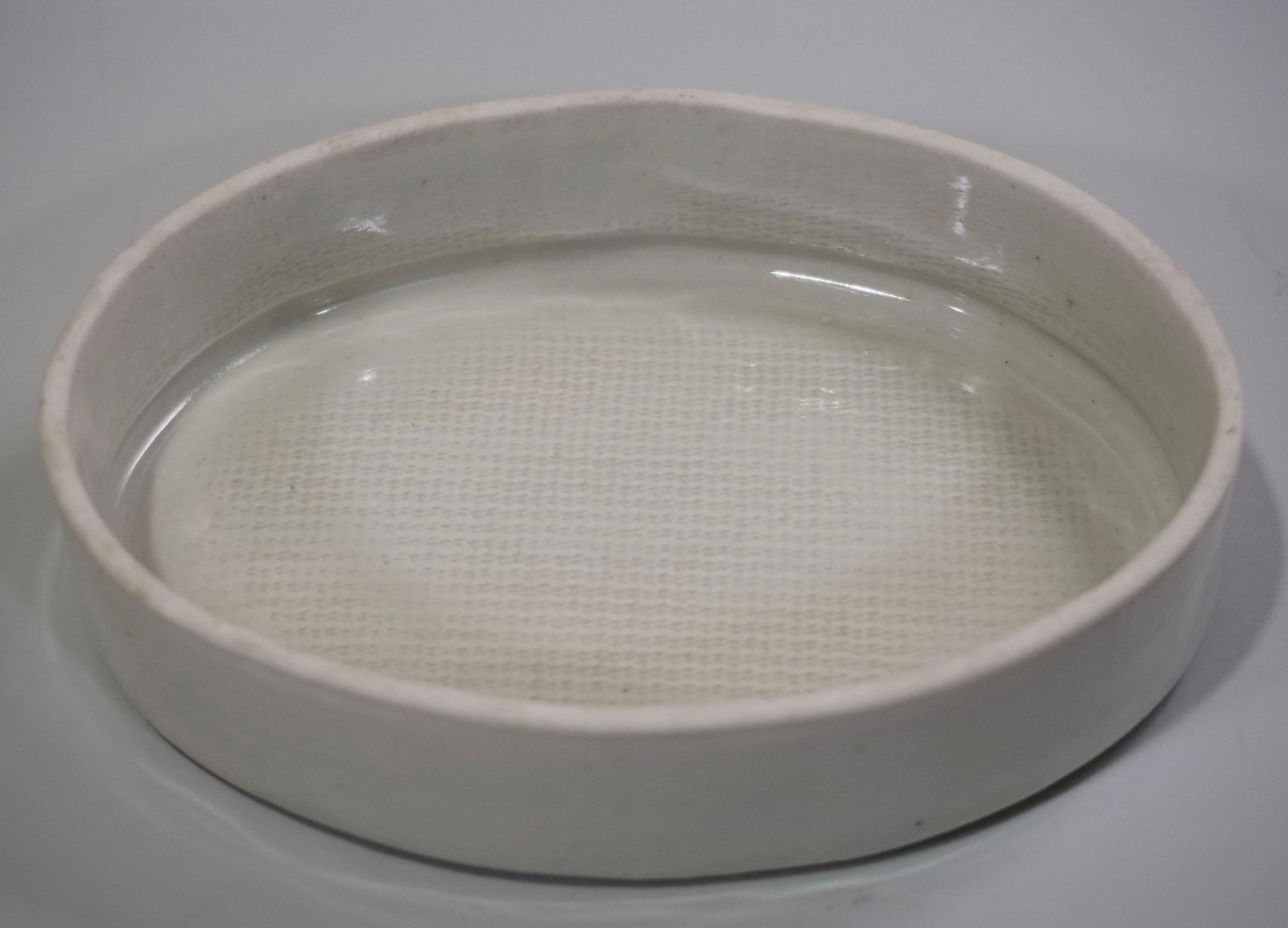 Oval Glazed Pottery Soap Dish (1 of 4)
