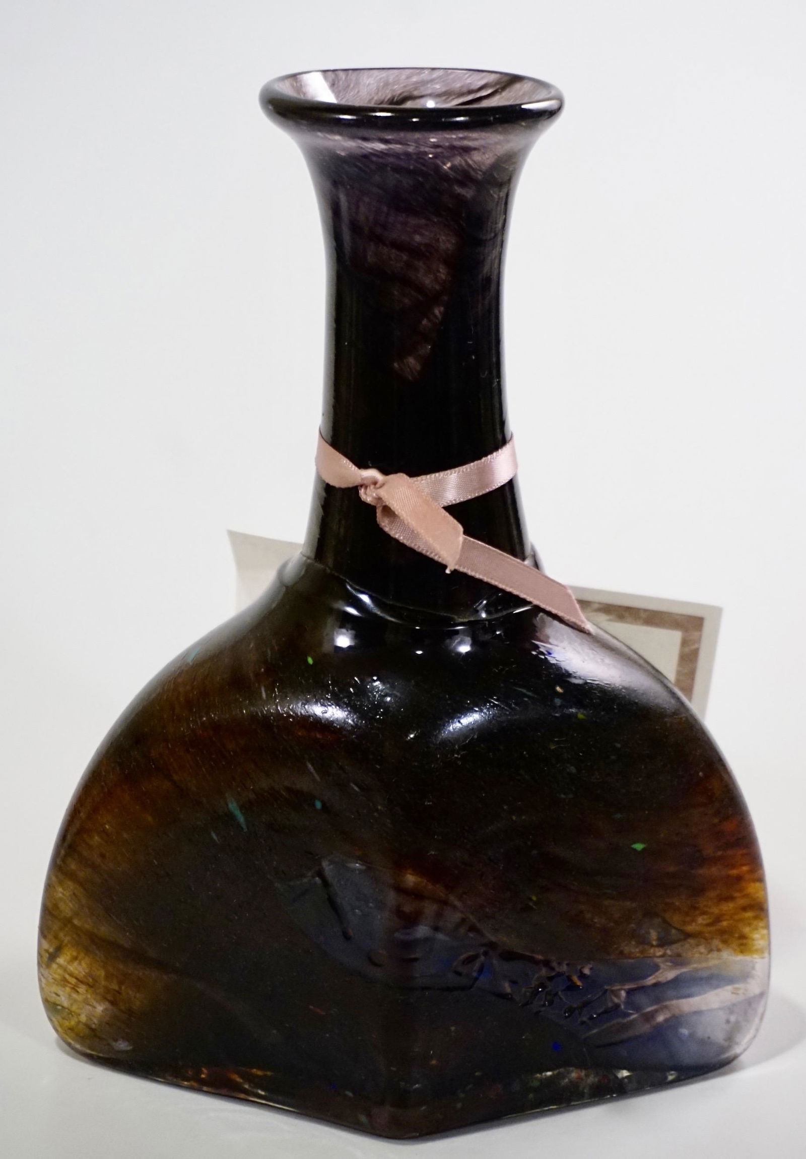 Modern Art Glass Studio Bottle Vase Blown Pontil (1 of 7)
