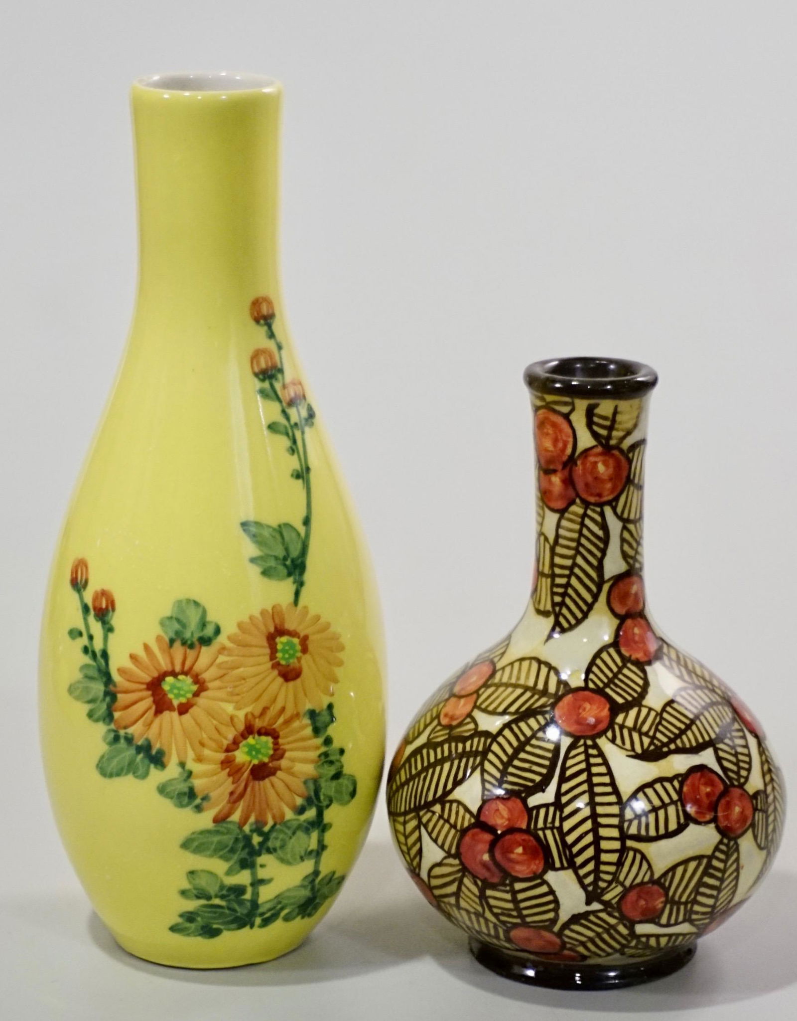 Vintage Mid Century Hand Painted Studio Pottery Vase (1 of 5)