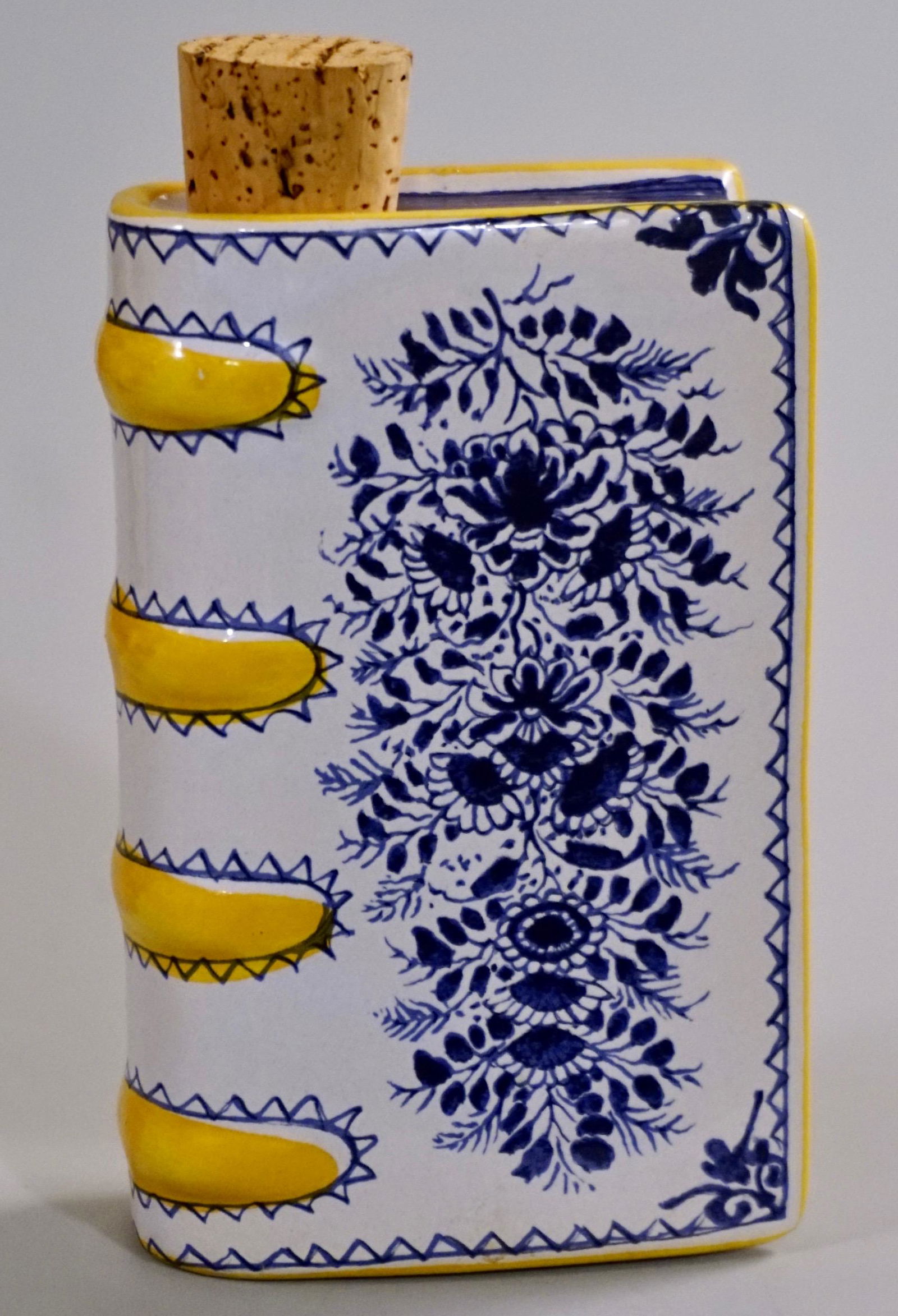 Book Flask Decanter Bottle MMA Pottery Hand Warmer (1 of 4)