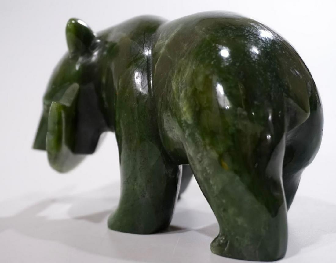 Inuit Eskimo Art Stone Carving Bear Fish Carved Group (1 of 7)