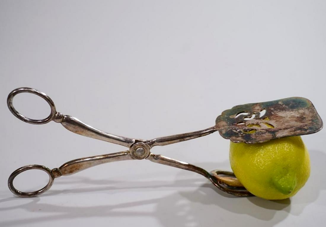 Leonard Silverplate Serving Scissor Handled Tongs Made (1 of 5)
