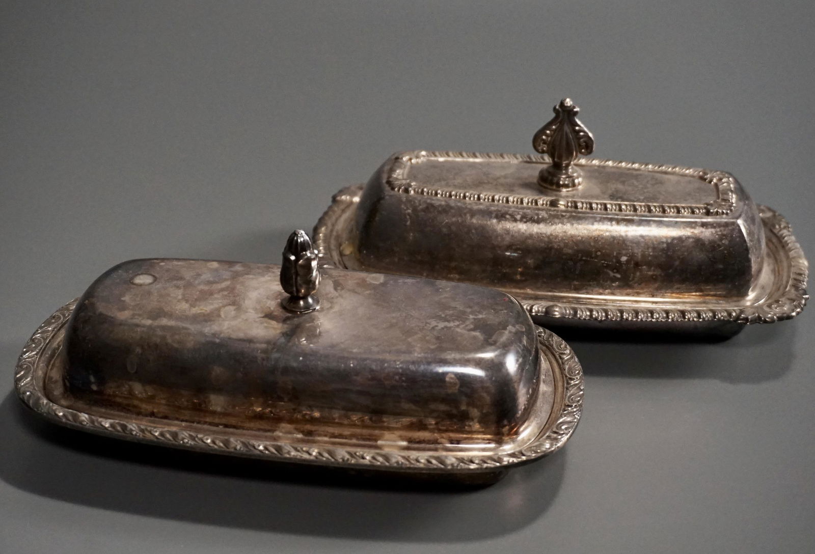 Butter Dishes Silver Plated Lot of 2 (1 of 3)