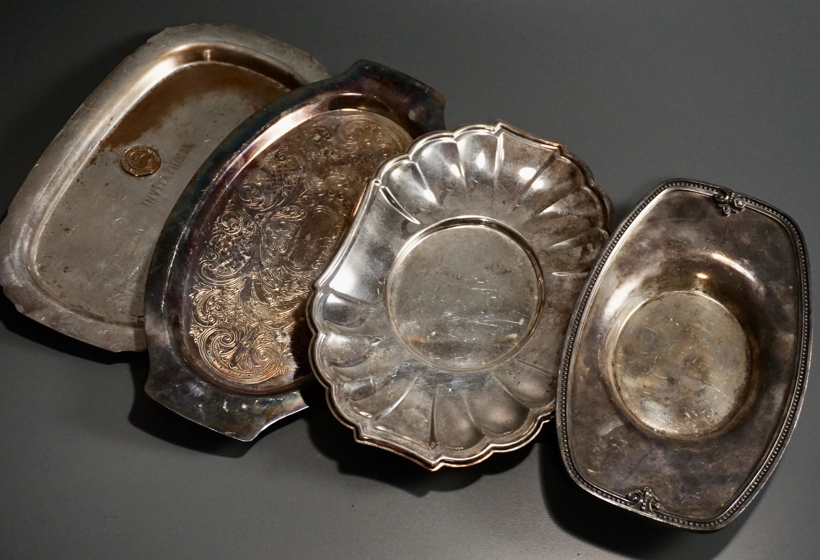 Silver Plated Dishes Lot of 4 (1 of 4)