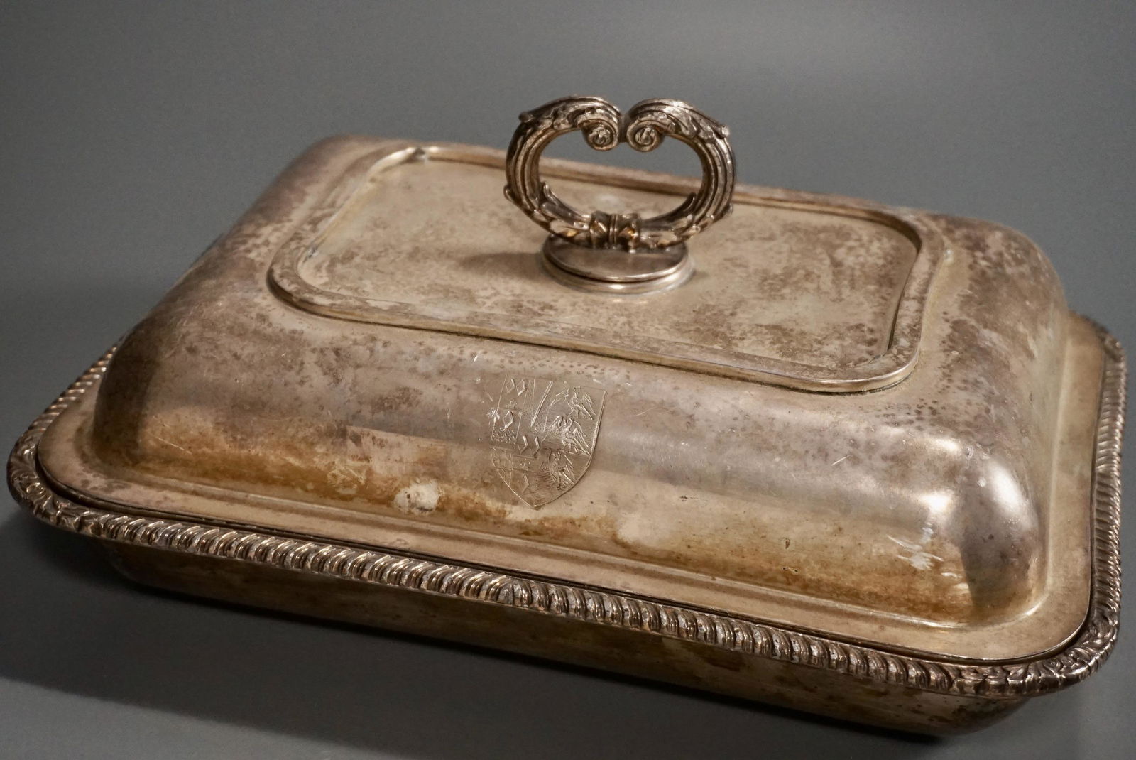 Silver Plated Entree Dish With Cover Removable Handle (1 of 5)