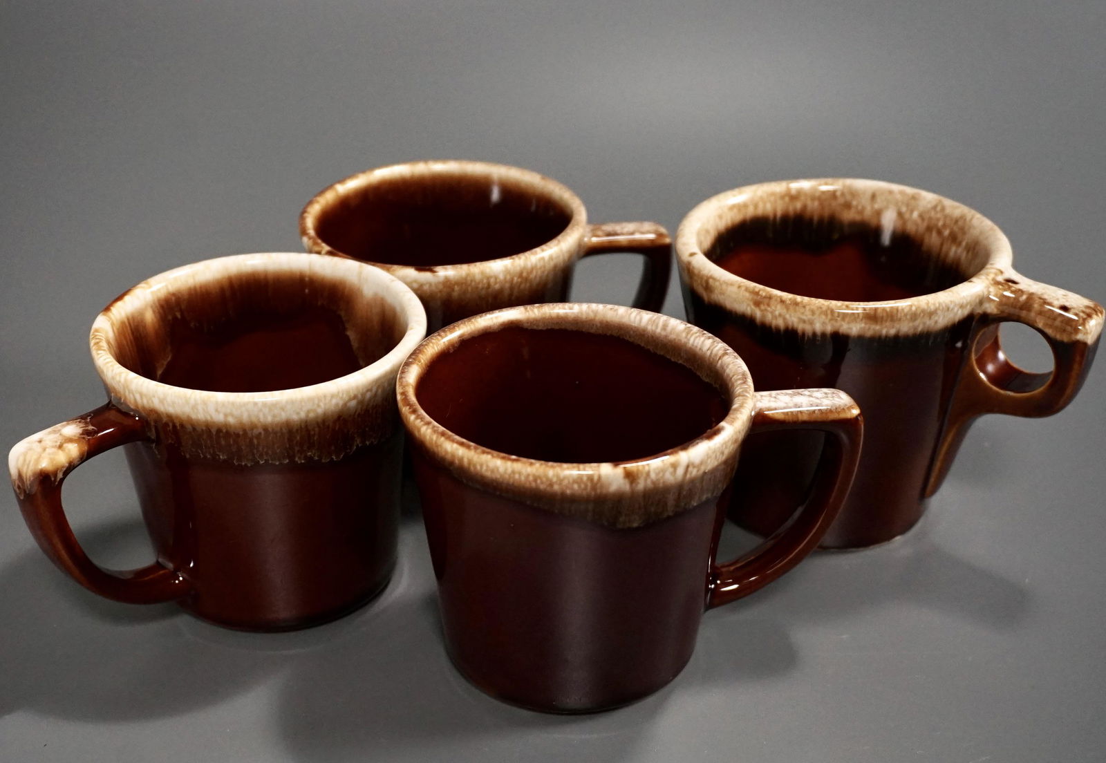 McCoy Pottery Brown Glazed Mugs Collection of 4 (1 of 5)