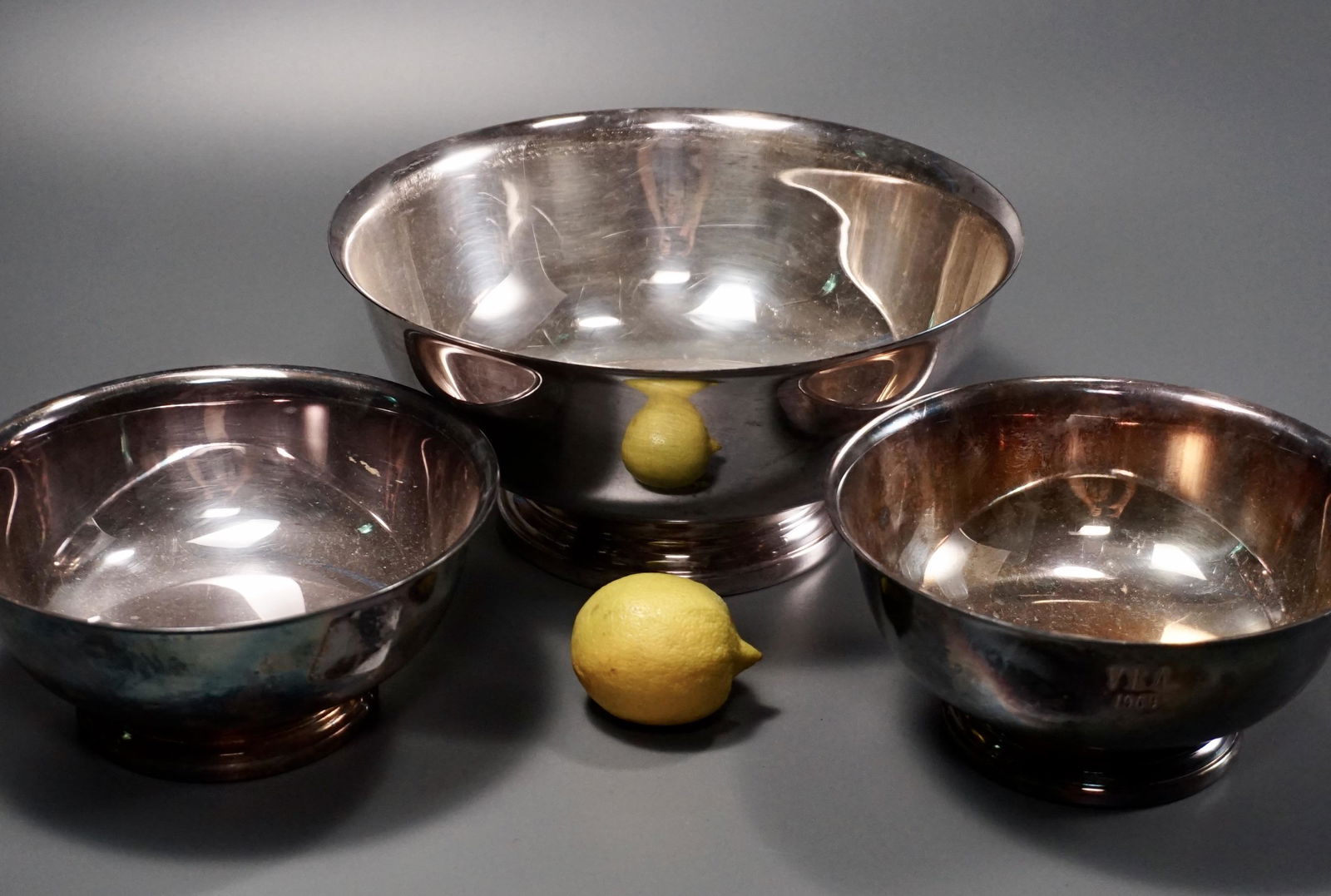 Gorham Silver Plate Footed Bowl lot of 3 Bowls (1 of 3)