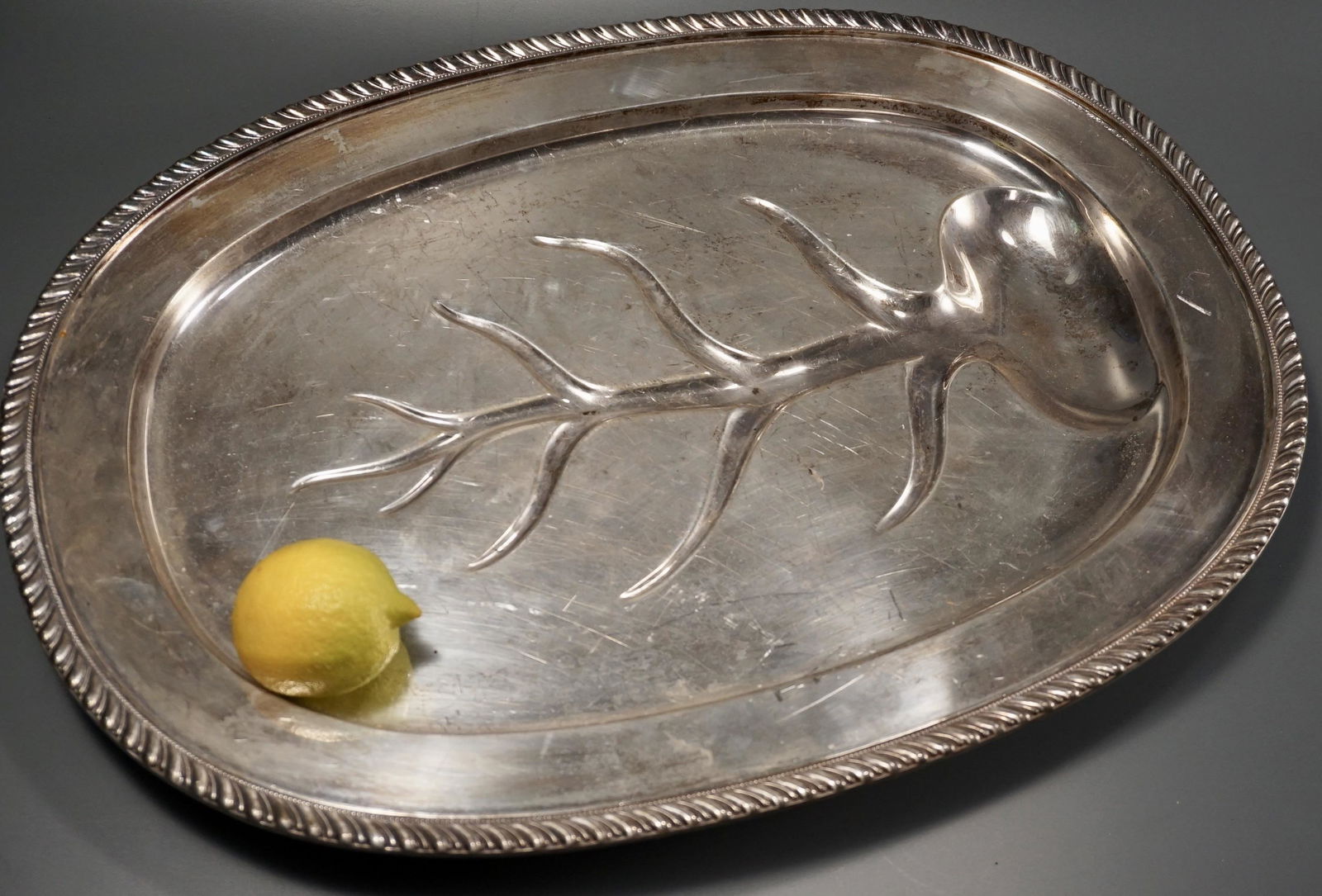 Yorkshire Silver Plated Meat Platter (1 of 3)