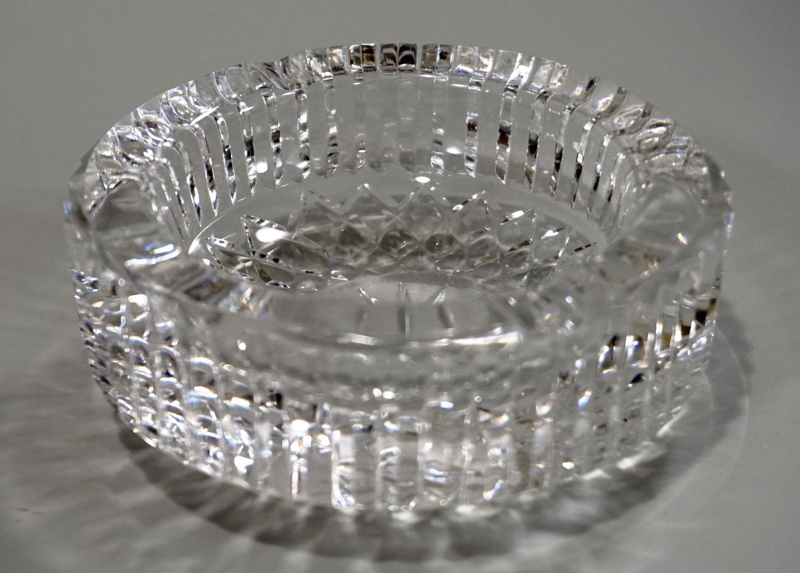 Quality Deep Lead Crystal Ashtray (1 of 4)