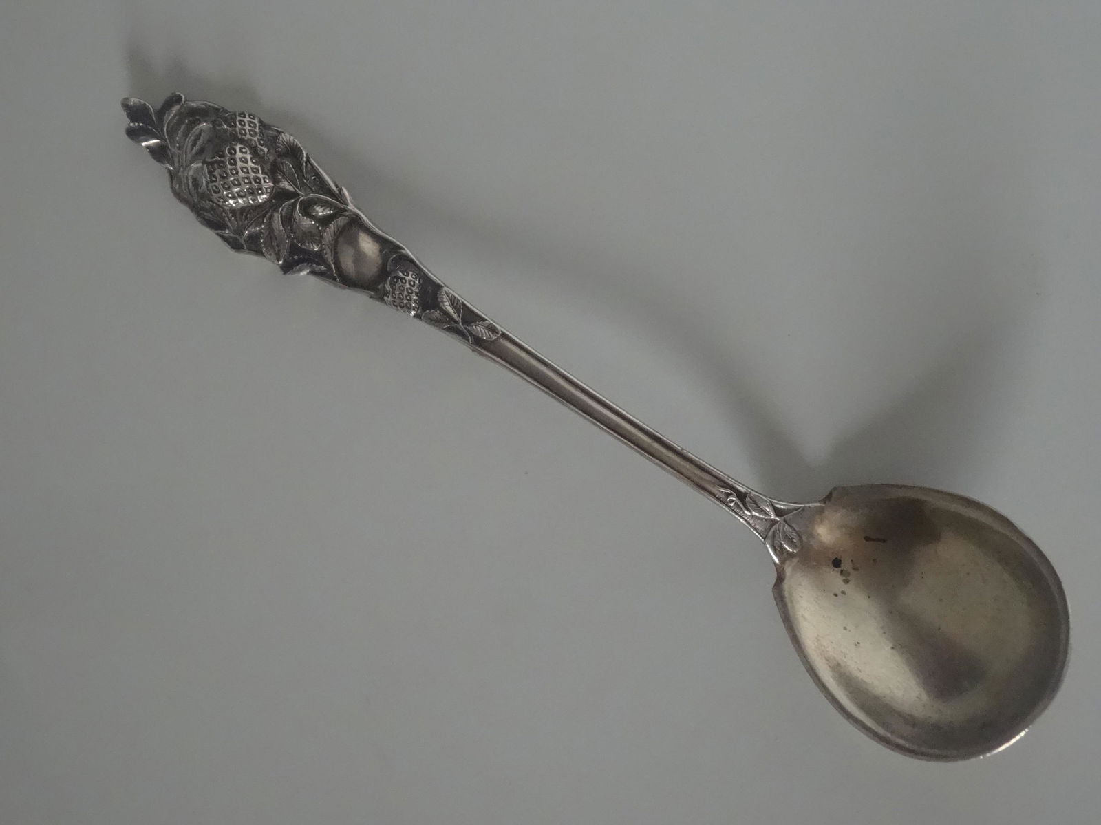 Antique Strawberry Sterling Silver Berry Serving Spoon (1 of 5)