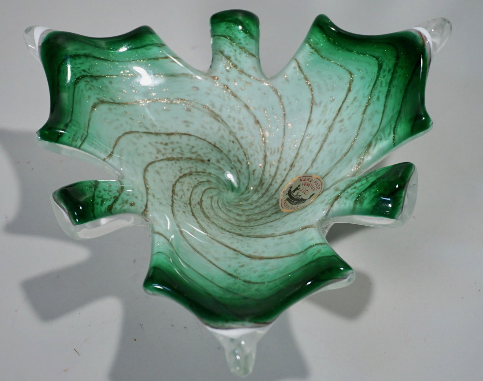 Vintage Italian Venetian Maple Leaf Bowl Mid Century (1 of 4)