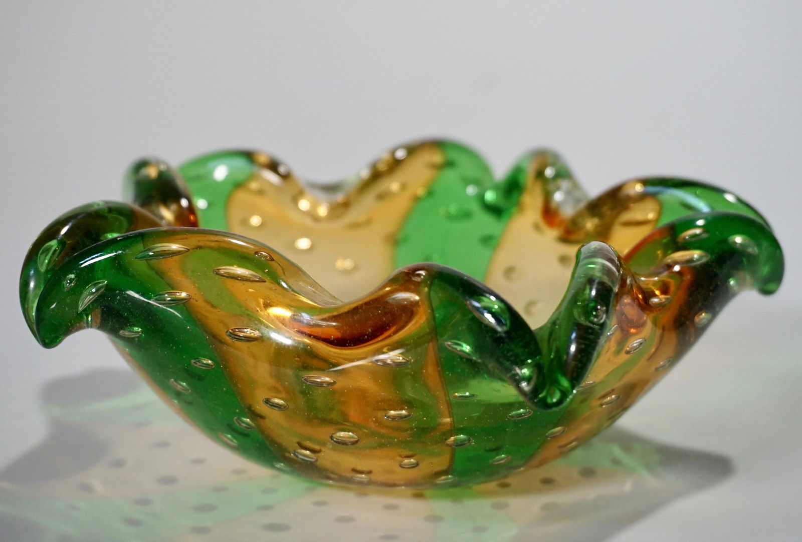 Italian Art Glass Bowl Ashtray Vintage Mid Century (1 of 3)