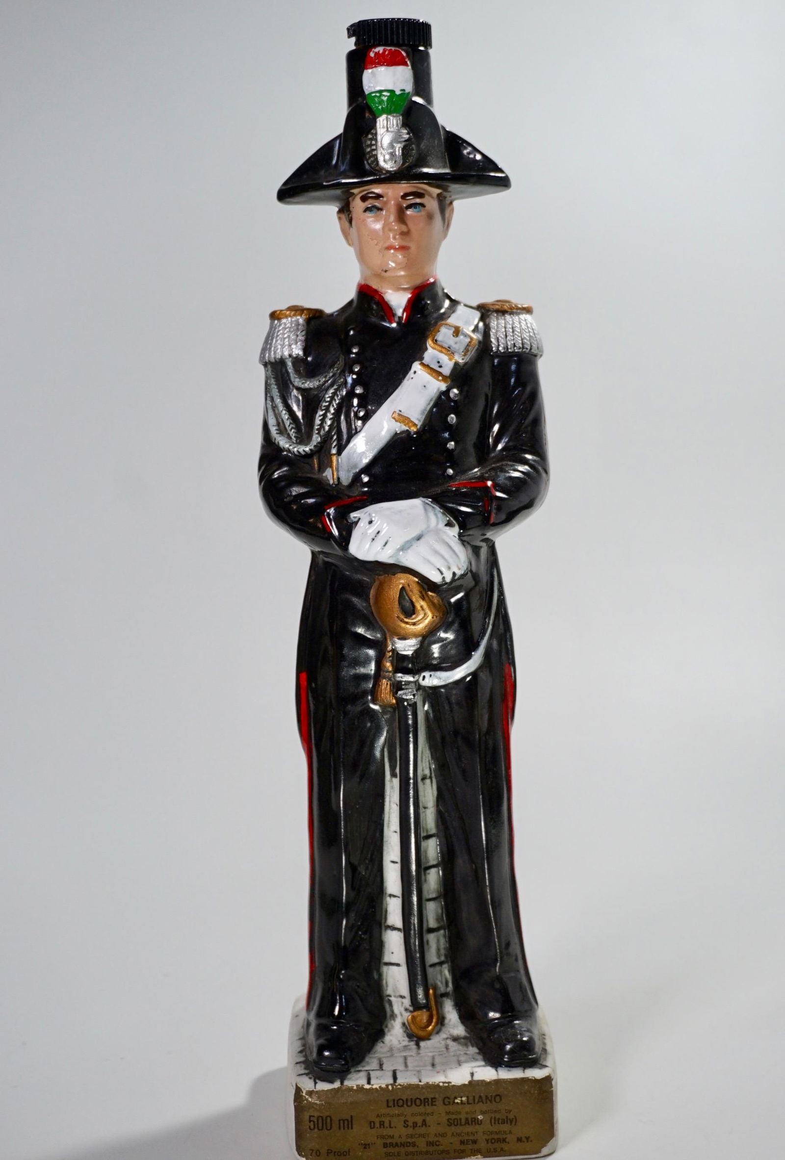 Capodimonte Figural Liquor Bottle Ceramic Decanter Made (1 of 7)