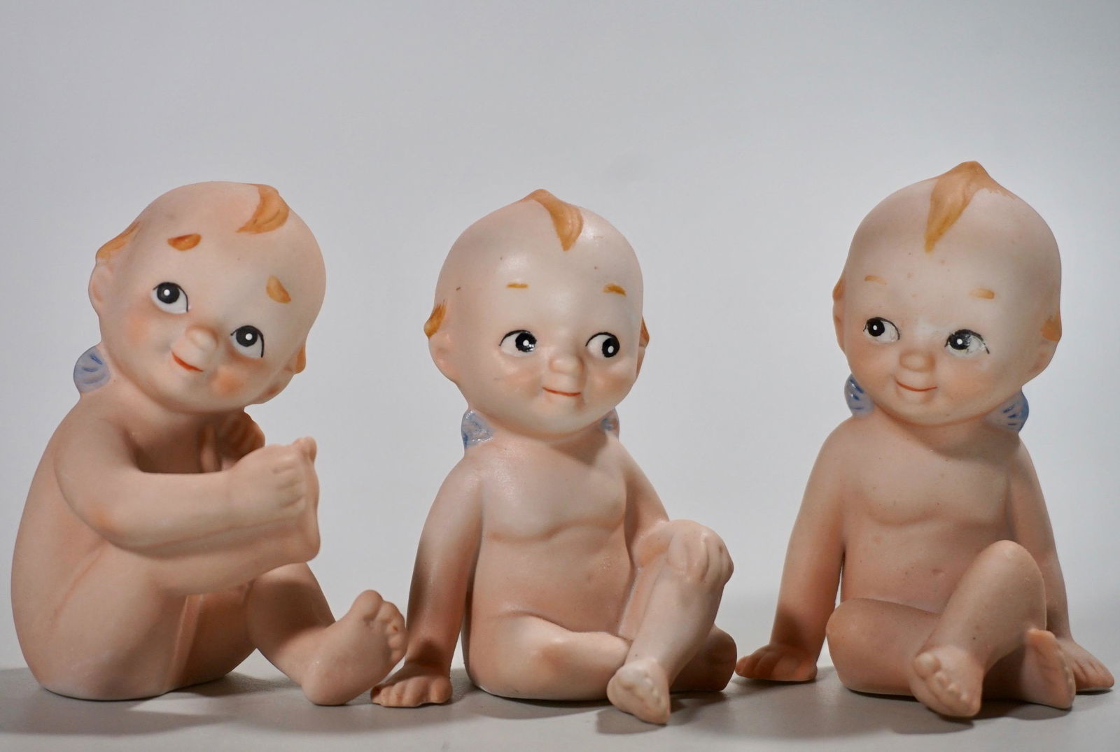 Vintage Lefton Porcelain Kewpie Doll Figurine Lot of 3 (1 of 4)