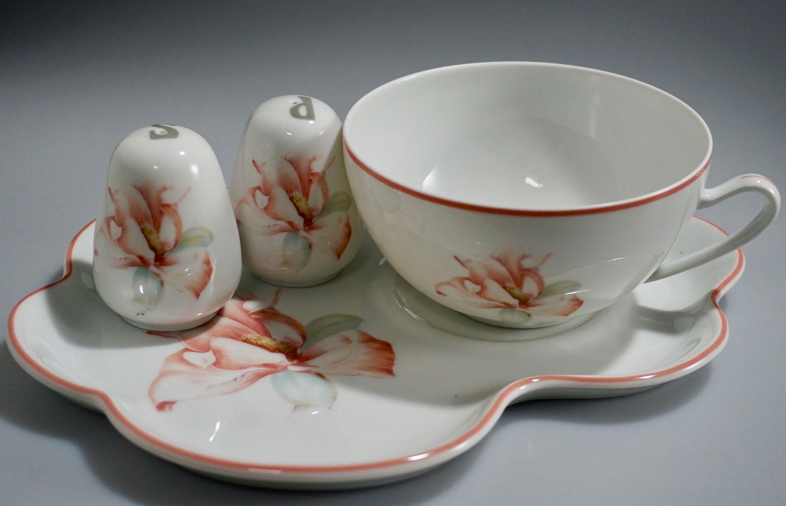 French Limoges Porcelain Lafarge Orchid Bouillon Onion (1 of 6)