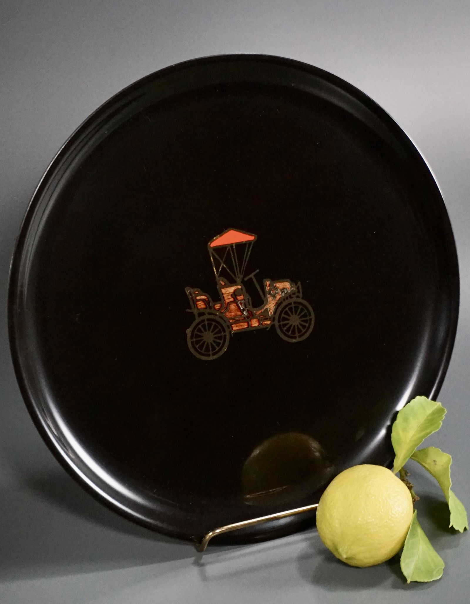 Couroc of Monterey Antique Car Inlay Decorative Plate (1 of 5)