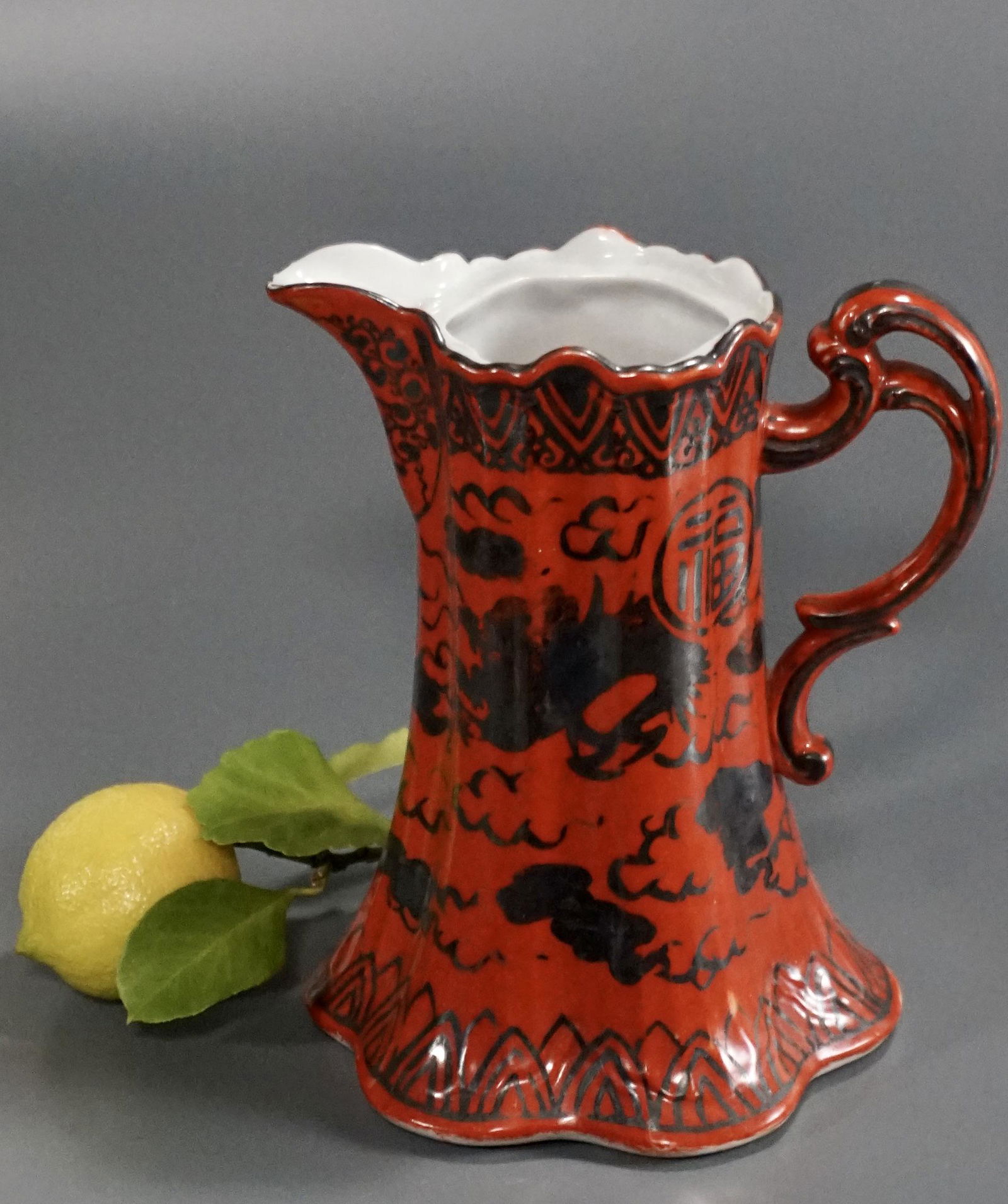 Silver Overlay Dragon Pitcher (1 of 6)