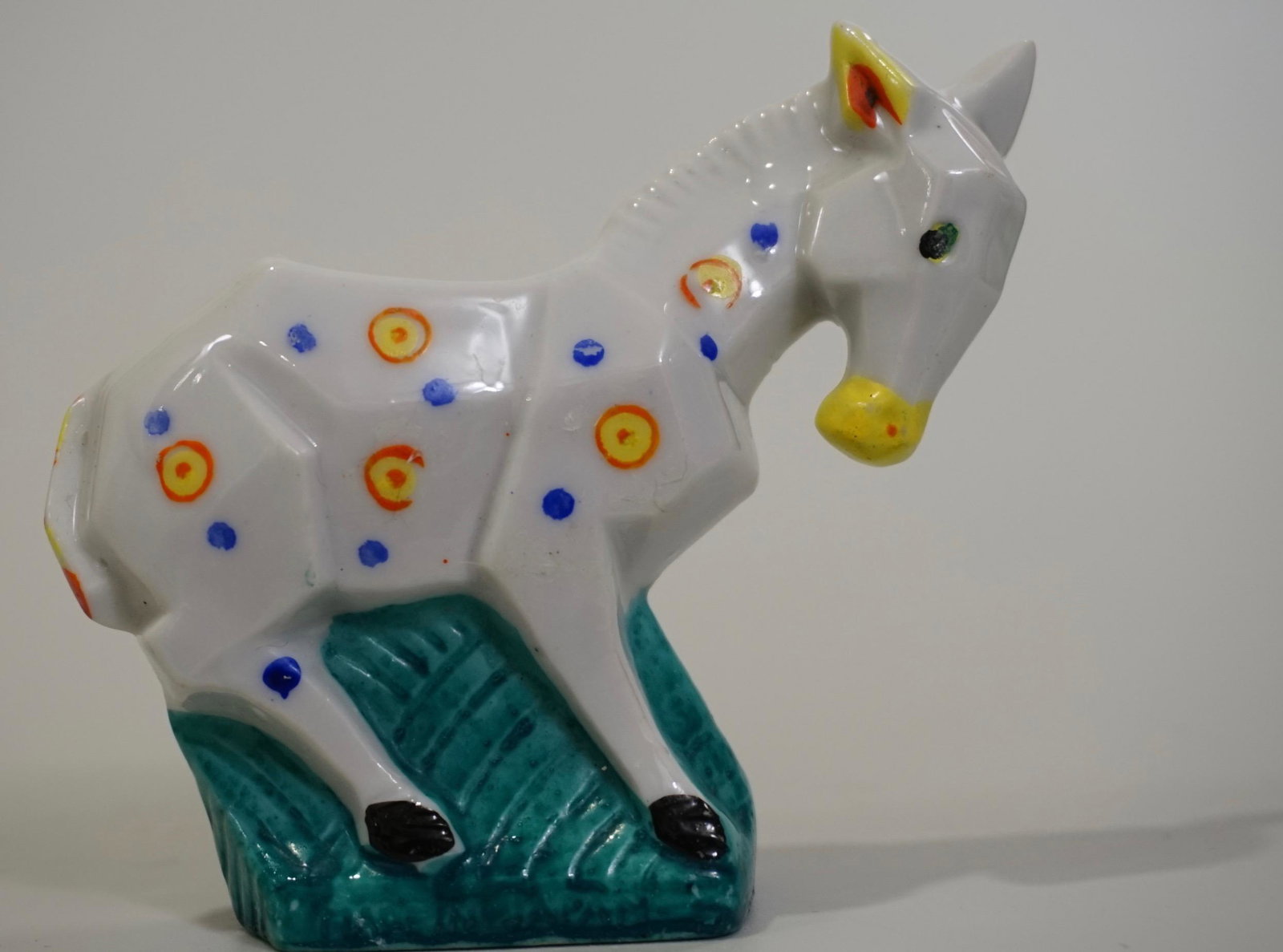 Cubist Rare Art Deco Period Porcelain Abstract Painted (1 of 7)