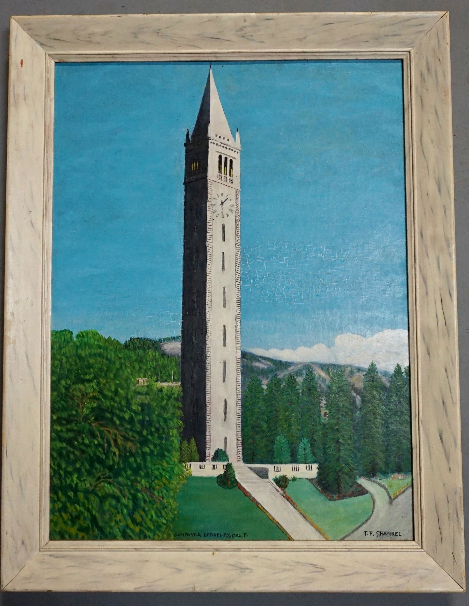 Berkeley University Campanile Clock Tower Vintage Oil (1 of 5)