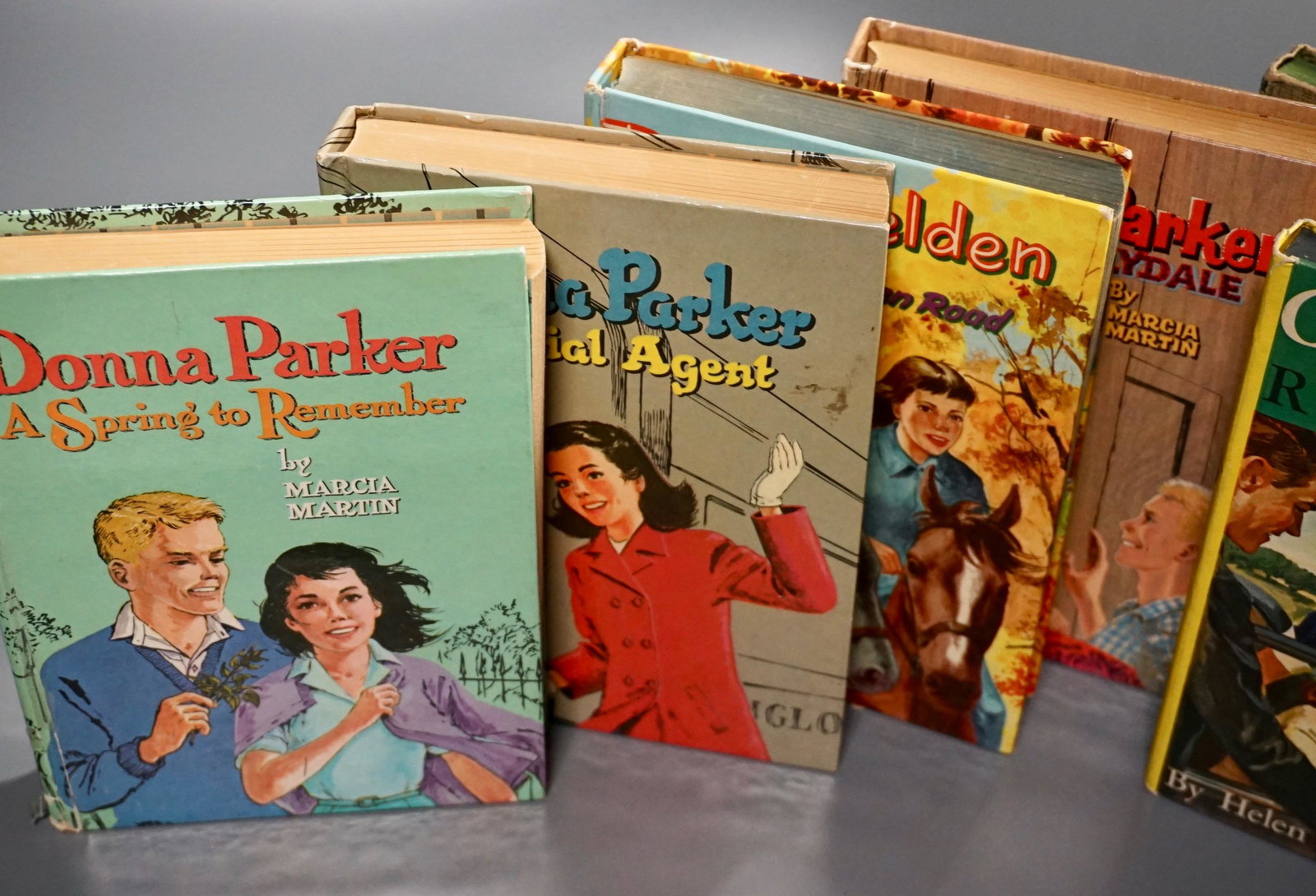 Donna Parker Cherry Ames Trixie Belden Vintage Books: Donna Parker Cherry Ames Trixie Belden Vintage Youth Young Girl Library Lot of 6 Books Approximately 17 13/16 x 5 5/8 inches.