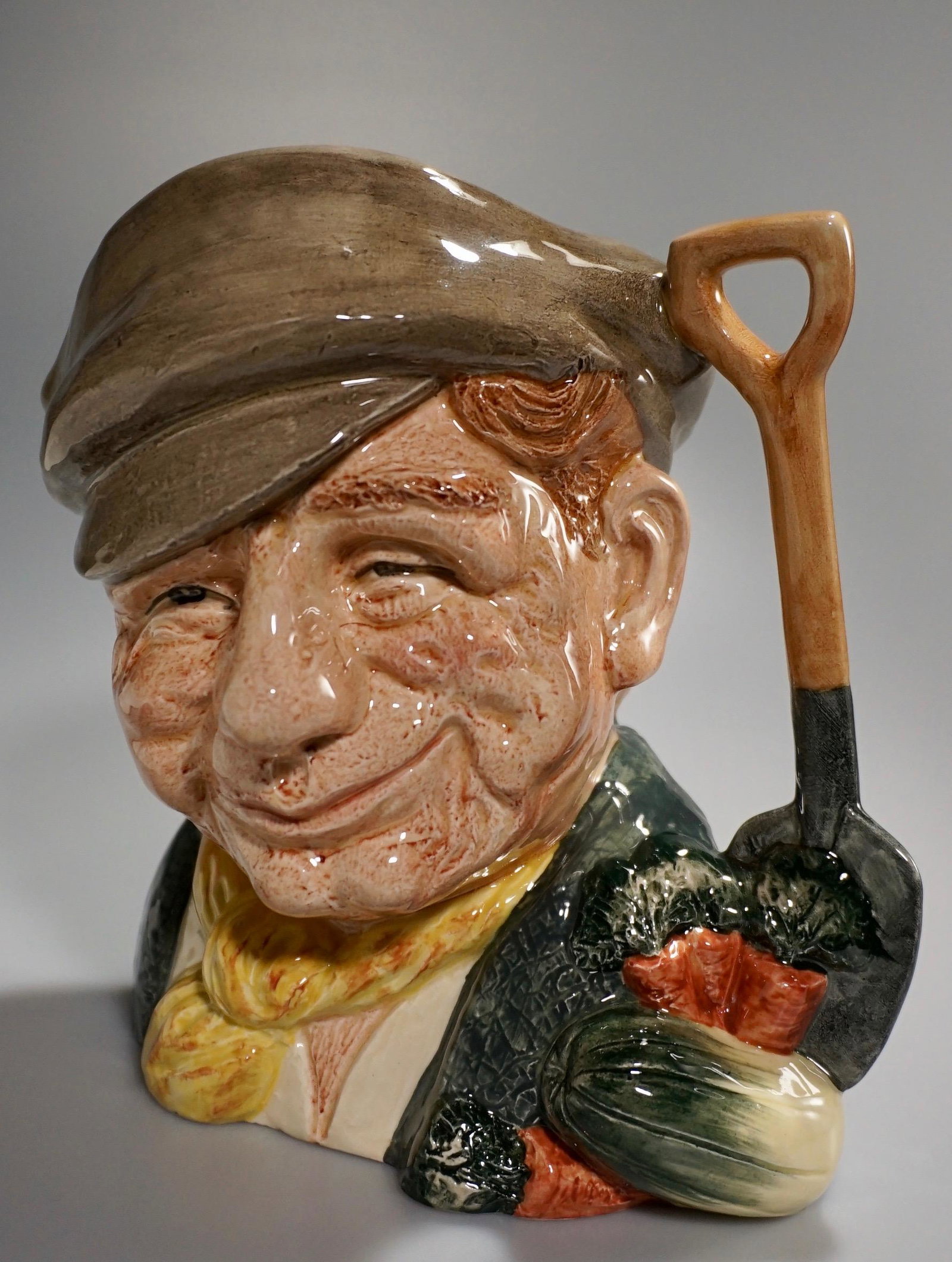Gardener Royal Doulton Character Pitcher Toby Jug: Gardener Royal Doulton Character Pitcher Toby Jug Approximately 7 7/8 x 5 3/16 x 7 7/16 inches tall.