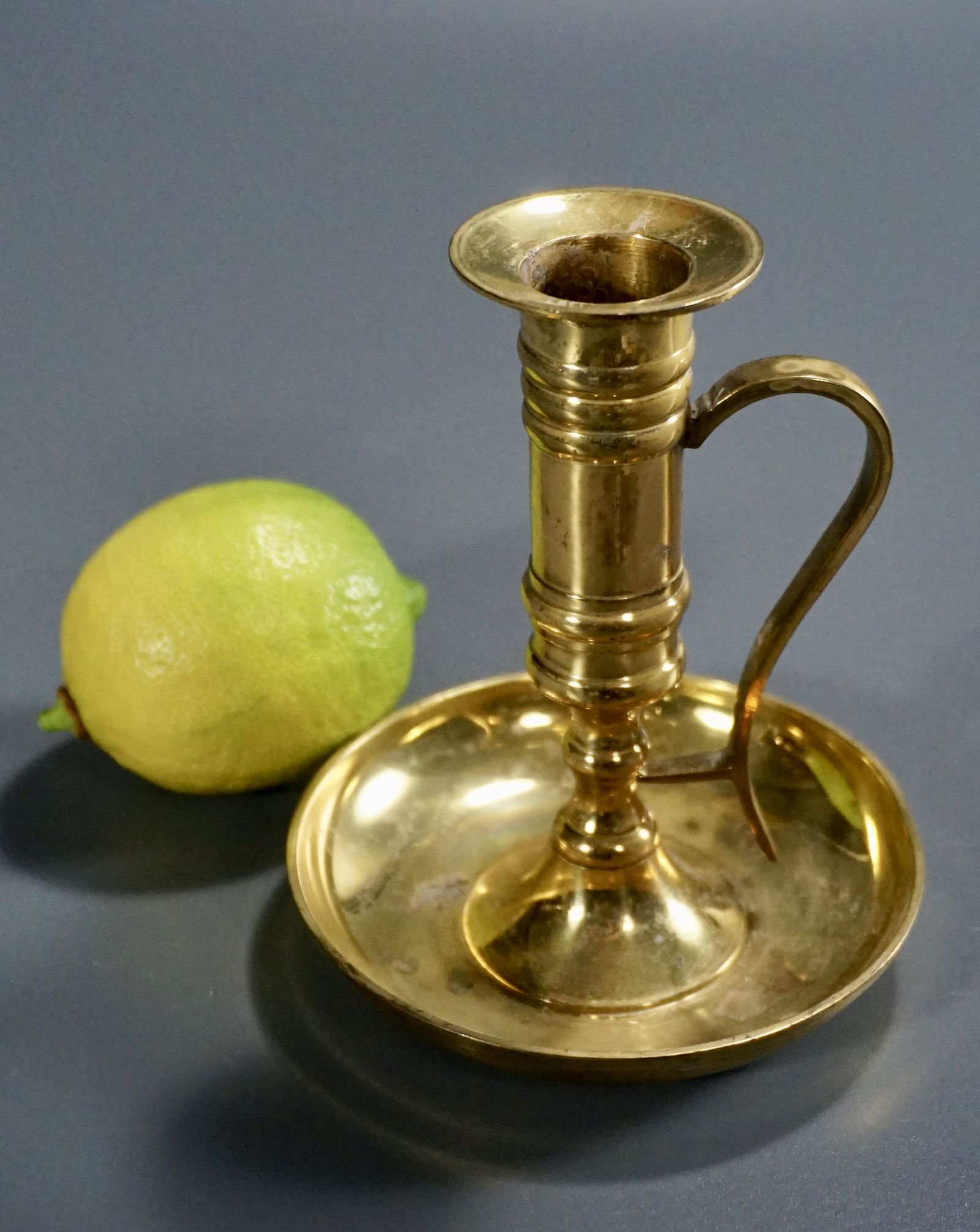 Brass Chamberstick Candleholder (1 of 3)