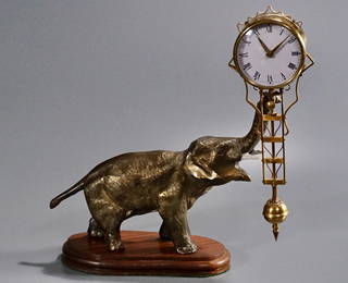 Vintage Elephant Swing Clock Made in Japan