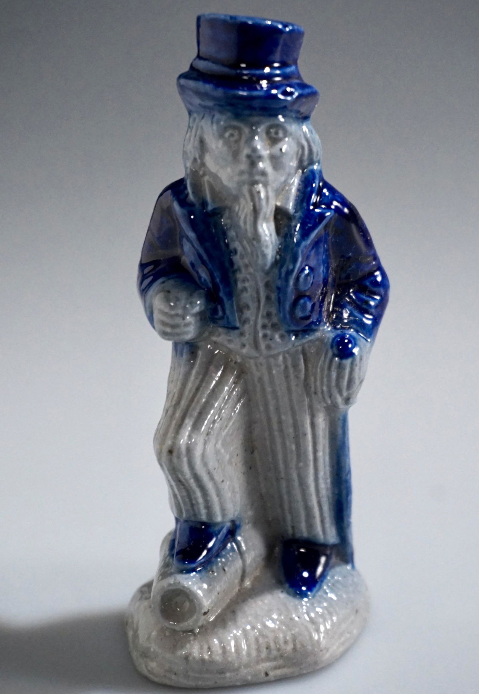 Salt Glaze Uncle Sam Folk Figurine Heavy Solid (1 of 6)