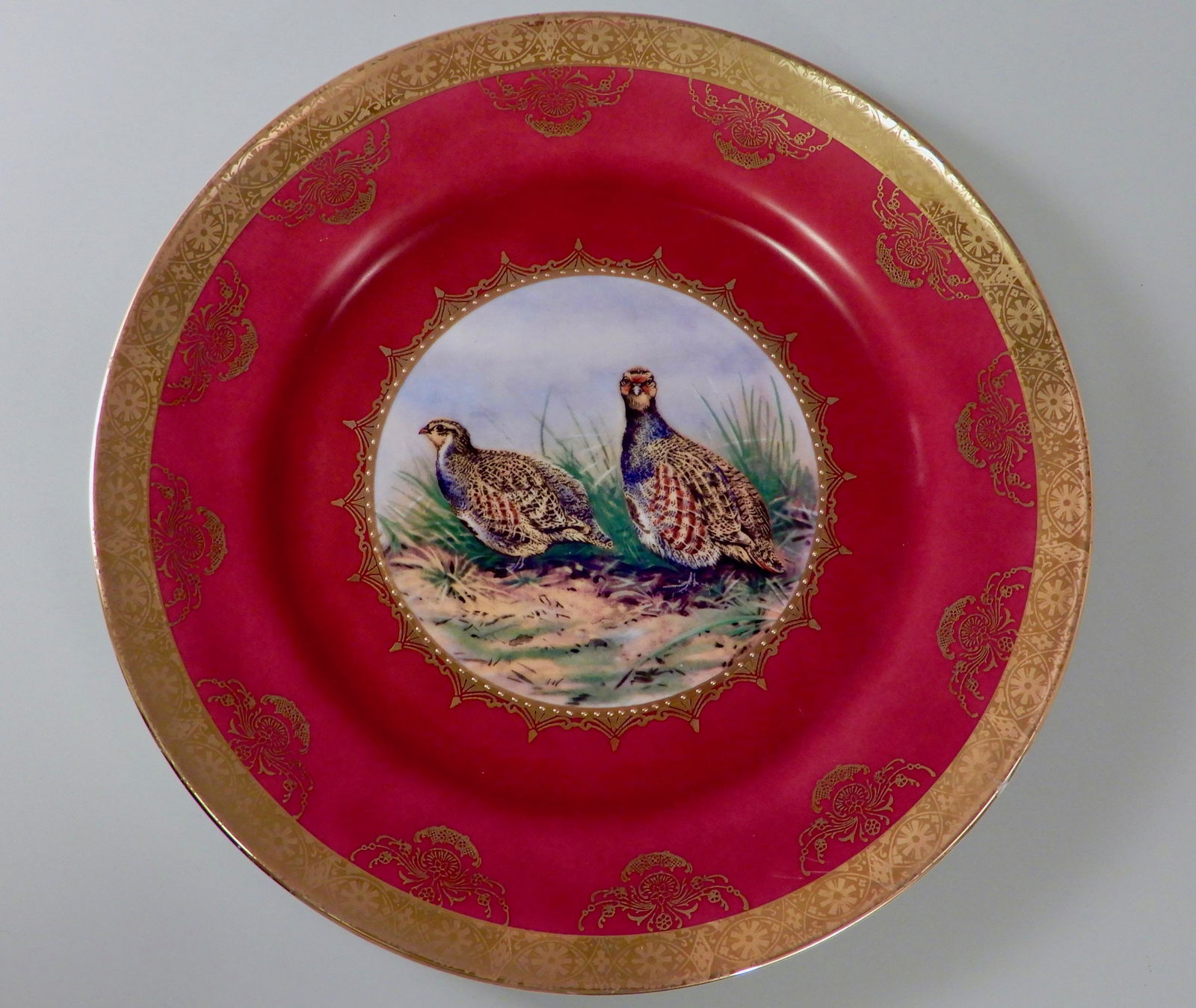 German Bavaria Pheasant Gamebirds Plate Platter Vienna (1 of 6)