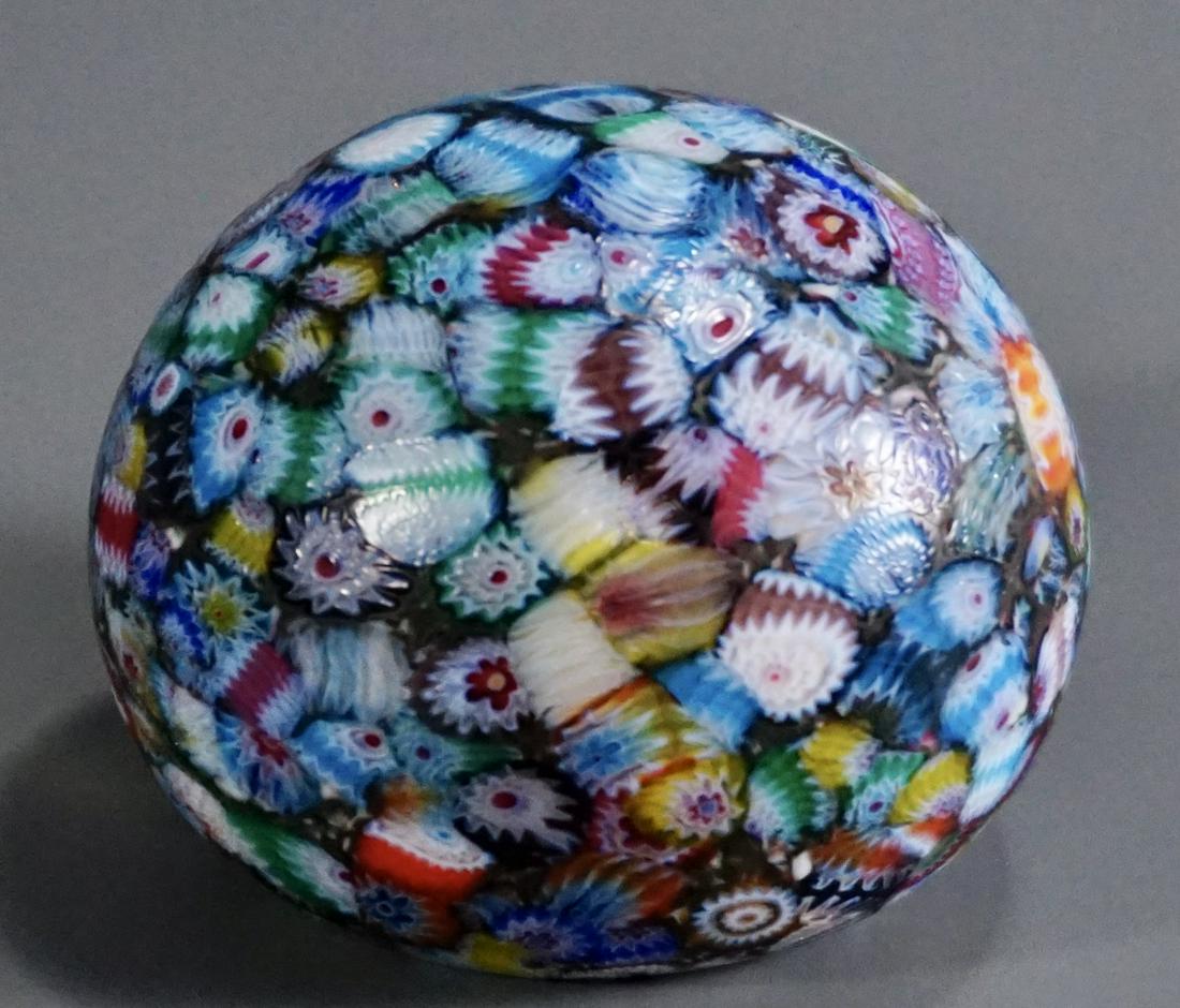 Venetian Millefiori Murano Art Glass Paperweight (1 of 7)