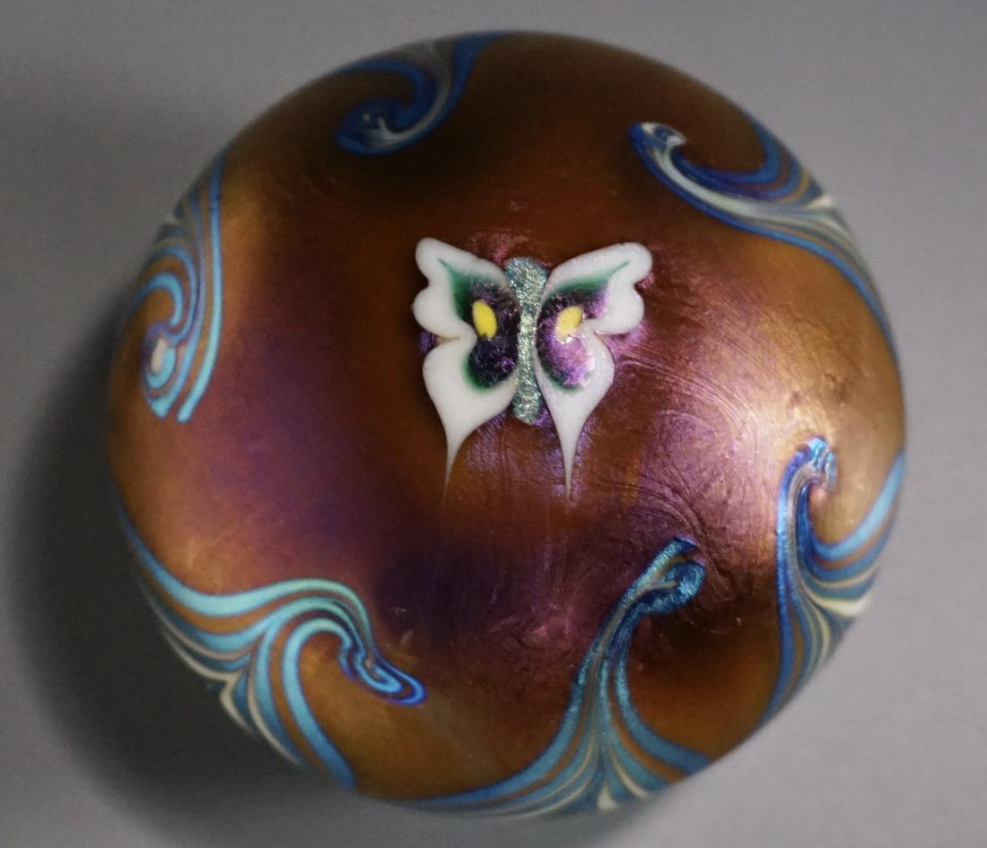 Lundberg Studios Pulled Feather Butterfly Art Glass (1 of 5)